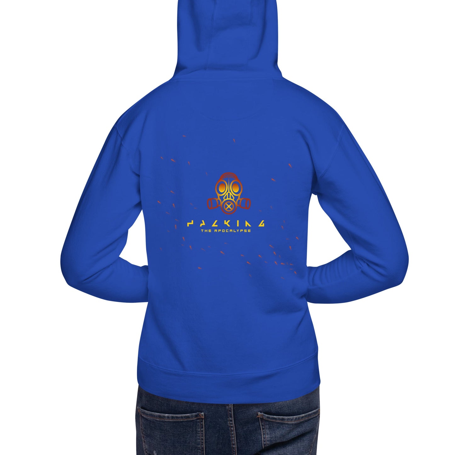 Hacking the apocalypse - Unisex Hoodie ( Back Print ) by DarkByteGear