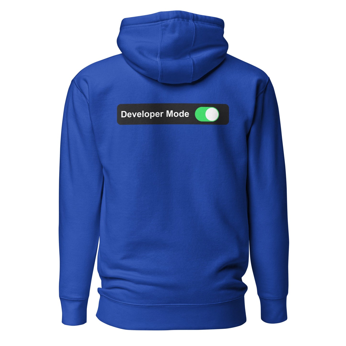 Developer Mode On - Unisex Hoodie (back print) by DarkByteGear