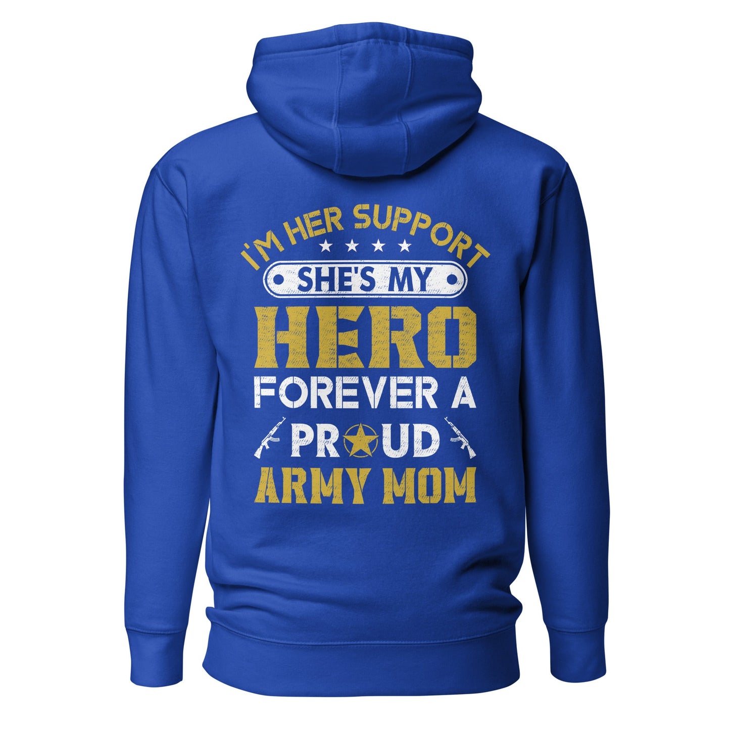 I'm her support - Unisex Hoodie (back print) by DarkByteGear