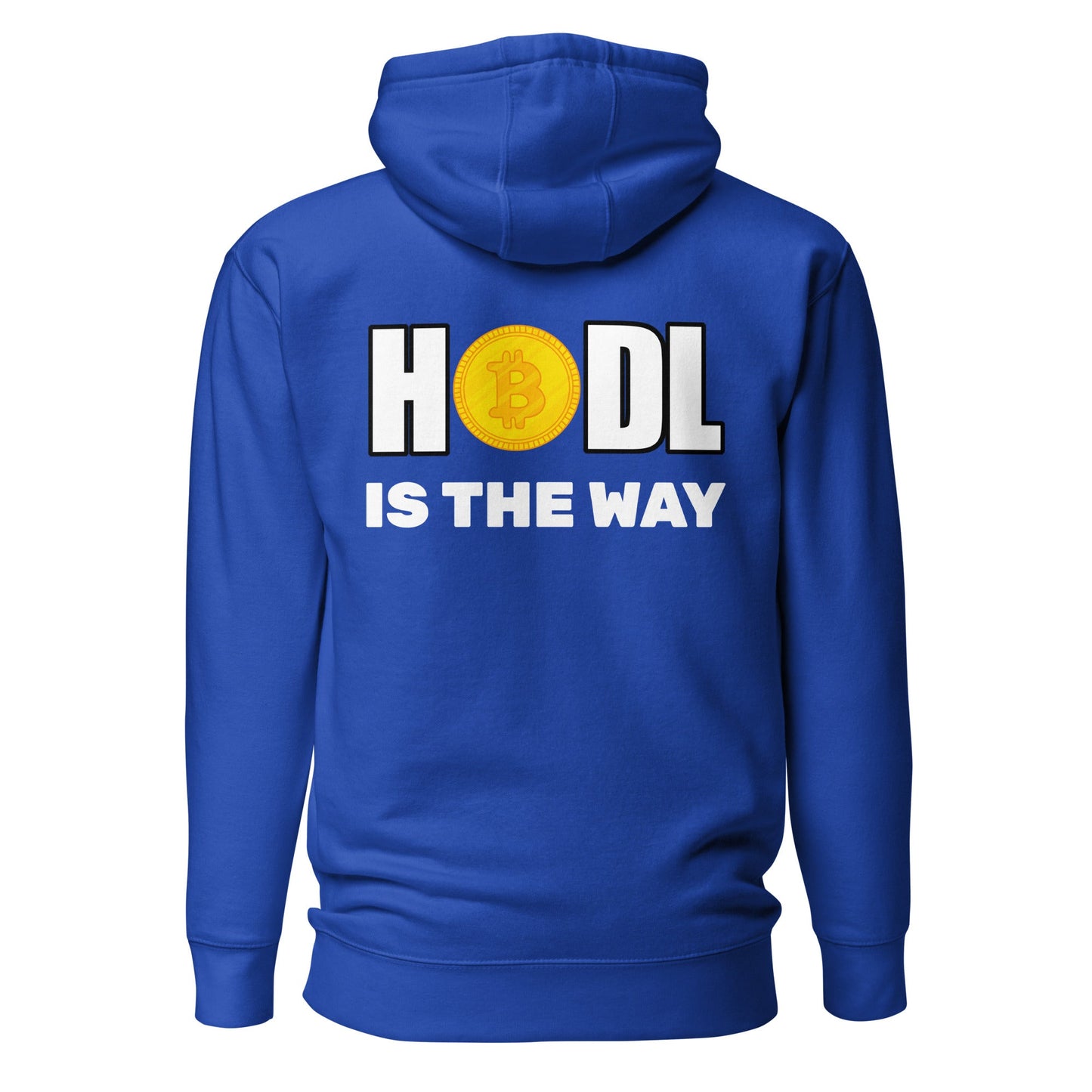 Hodl is the way - Unisex Hoodie (back print) by DarkByteGear