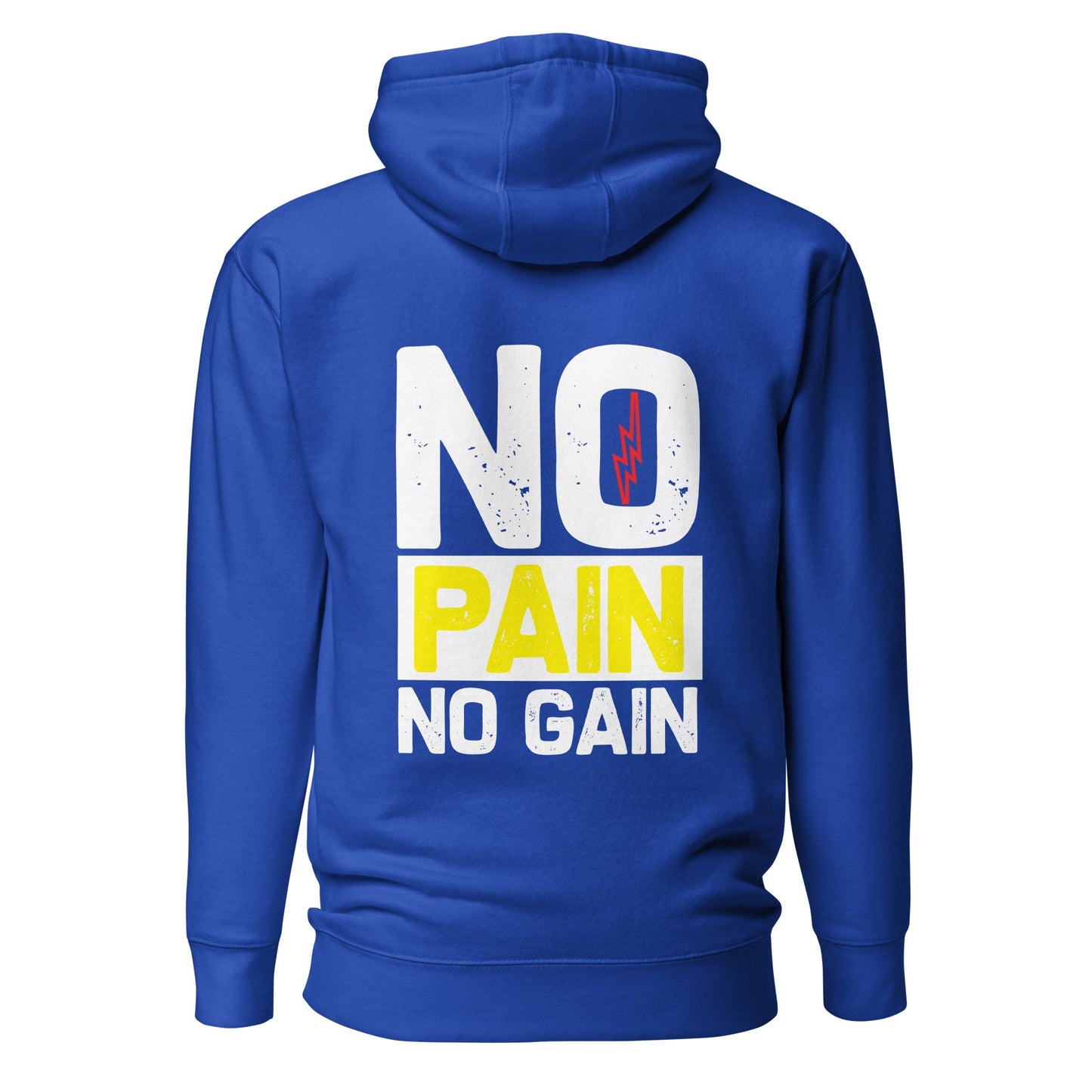 No Pain No Gain - Unisex Hoodie ( Back Print ) by DarkByteGear