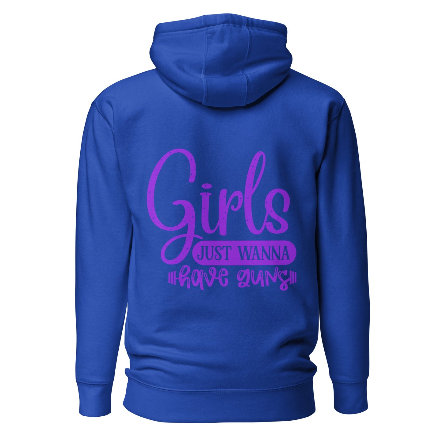 Girls just wanna have guns - Unisex Hoodie ( Back Print ) by DarkByteGear