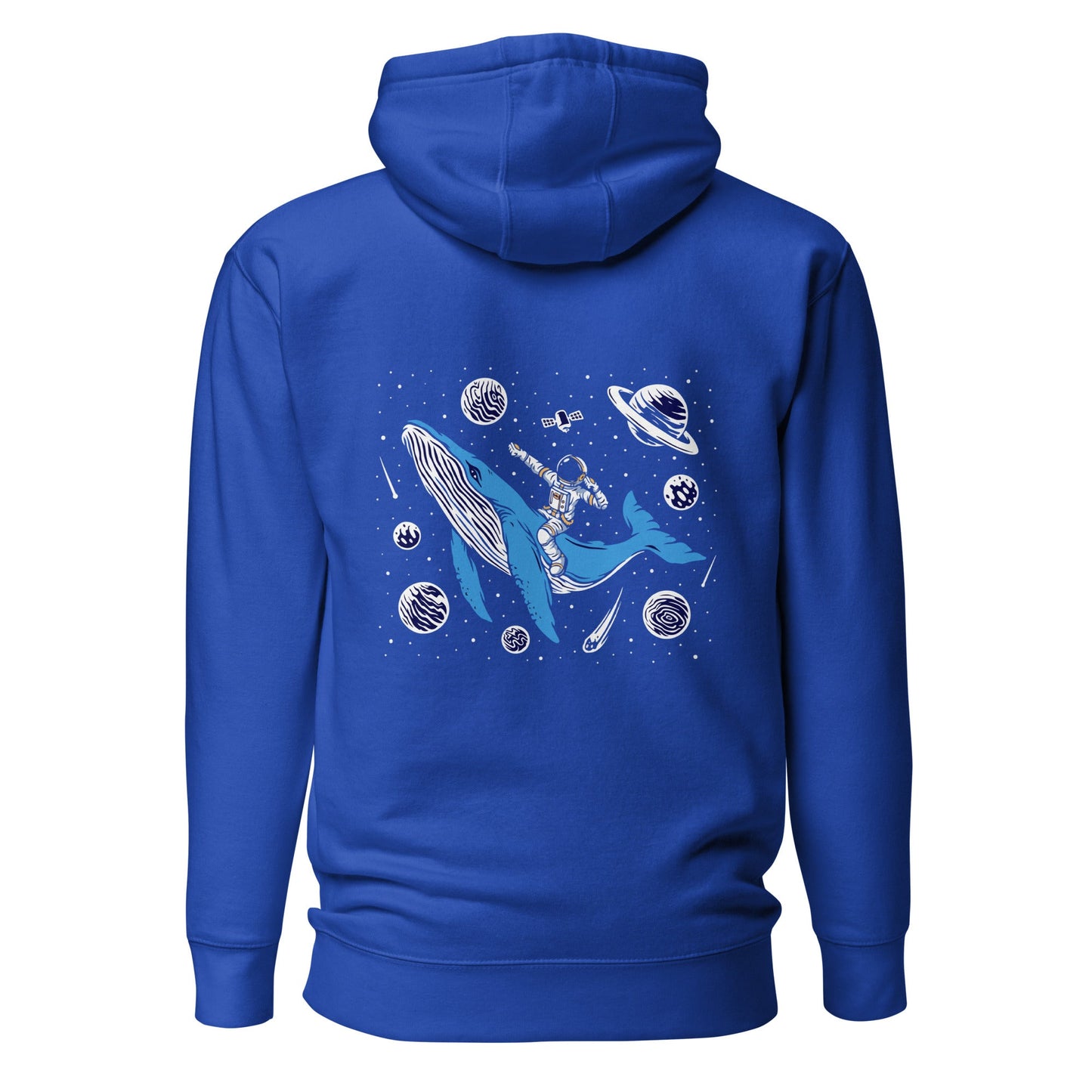 Ride a Whale - Unisex Hoodie ( Back Print ) by DarkByteGear