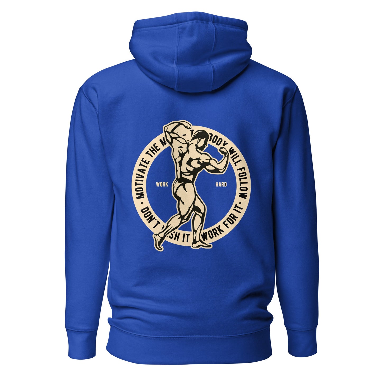 Motivate the Mind - Unisex Hoodie ( Back Print ) by DarkByteGear