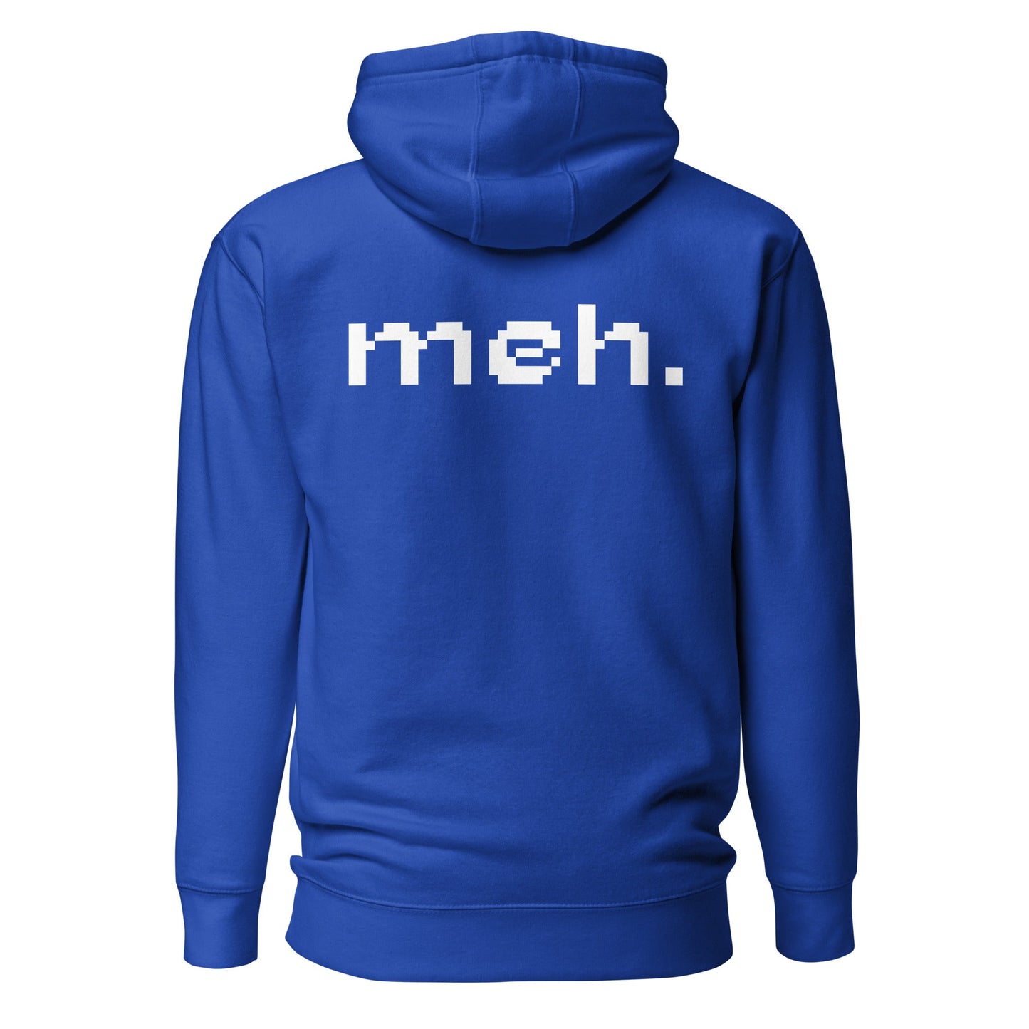 Meh - Unisex Hoodie (back print) by DarkByteGear