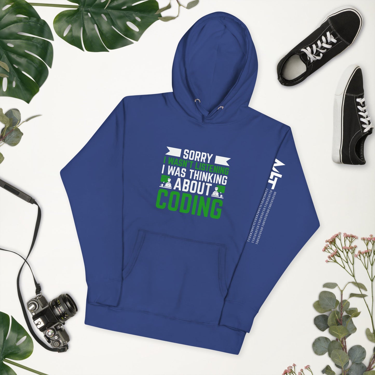 Sorry I wasn't listening I am thinking about coding - Unisex Hoodie by DarkByteGear