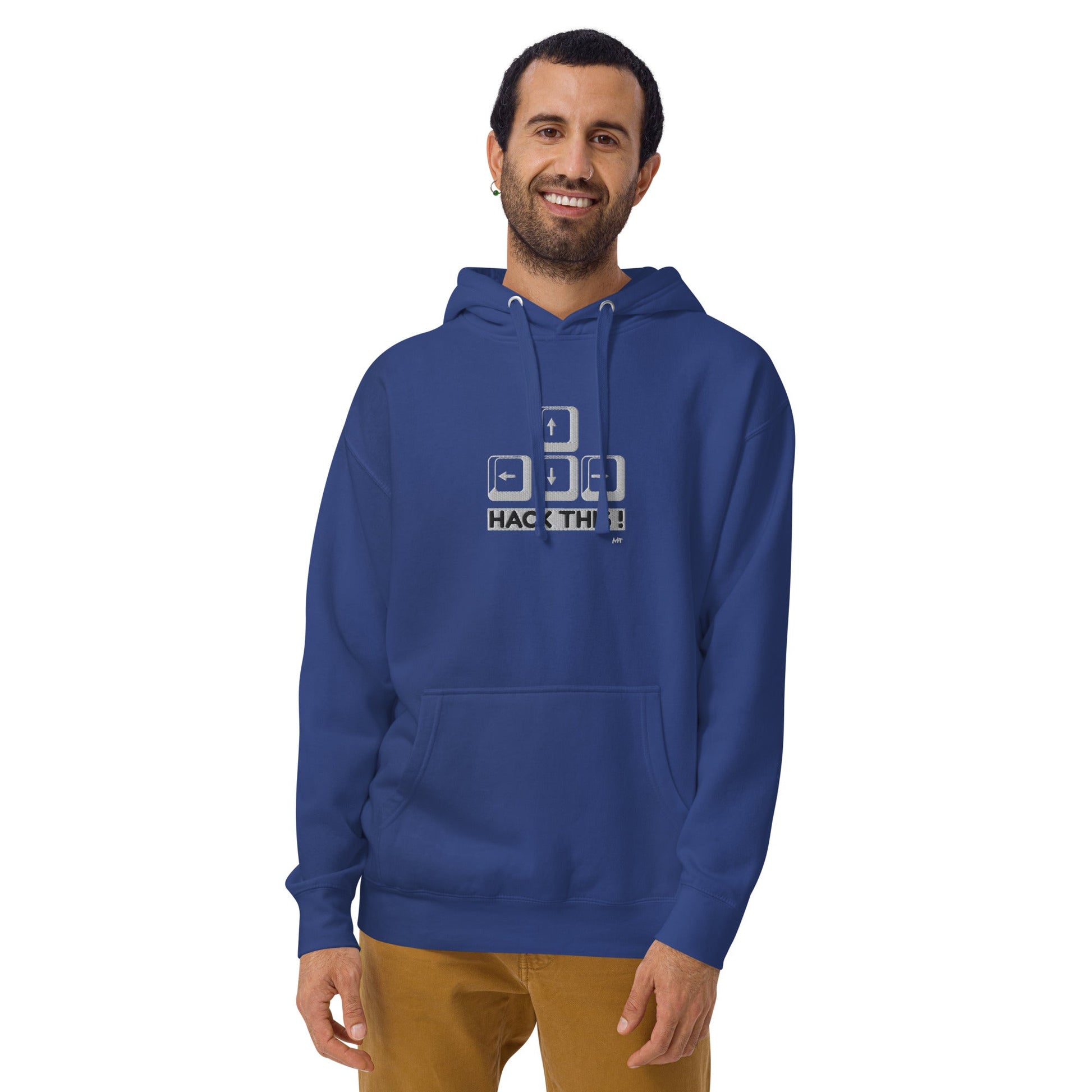 Hack this - Unisex Hoodie (embroidered) by DarkByteGear