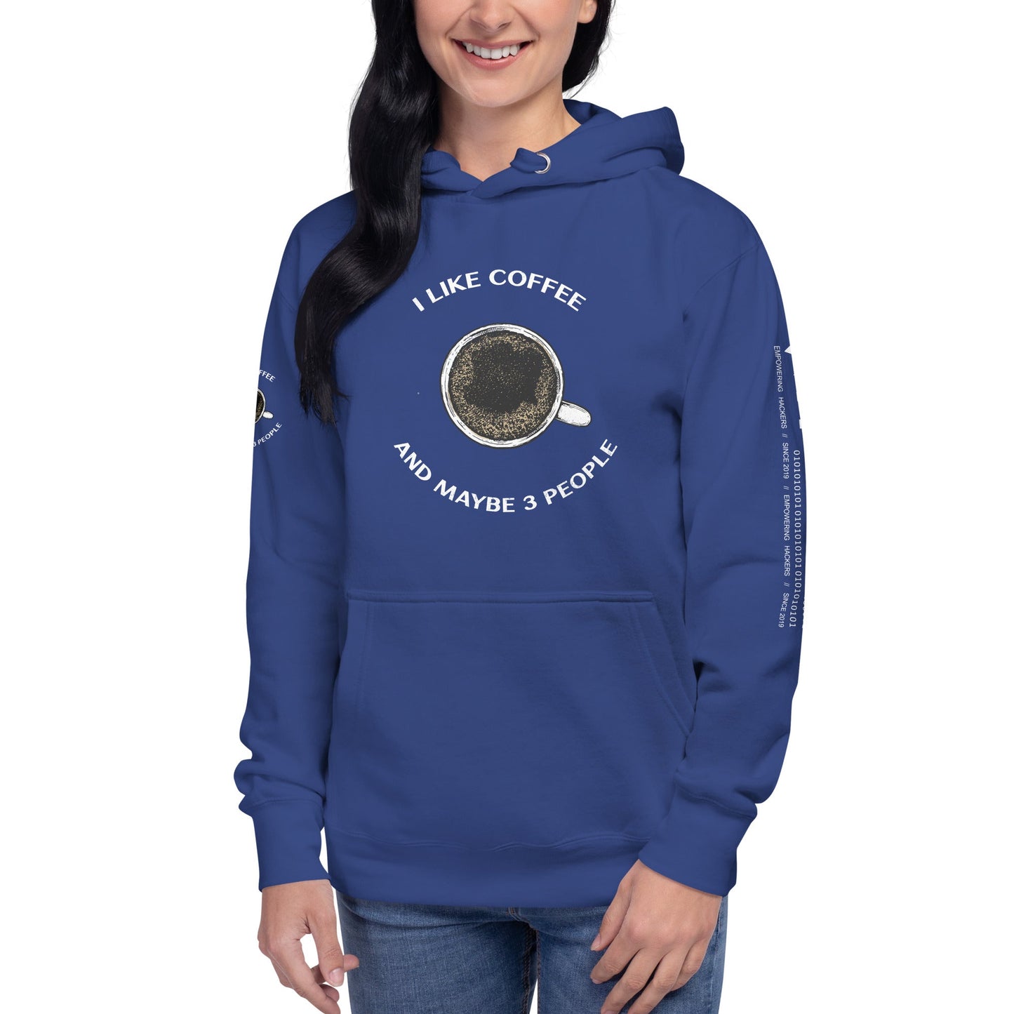I like Coffee and maybe 3 people - Unisex Hoodie by DarkByteGear