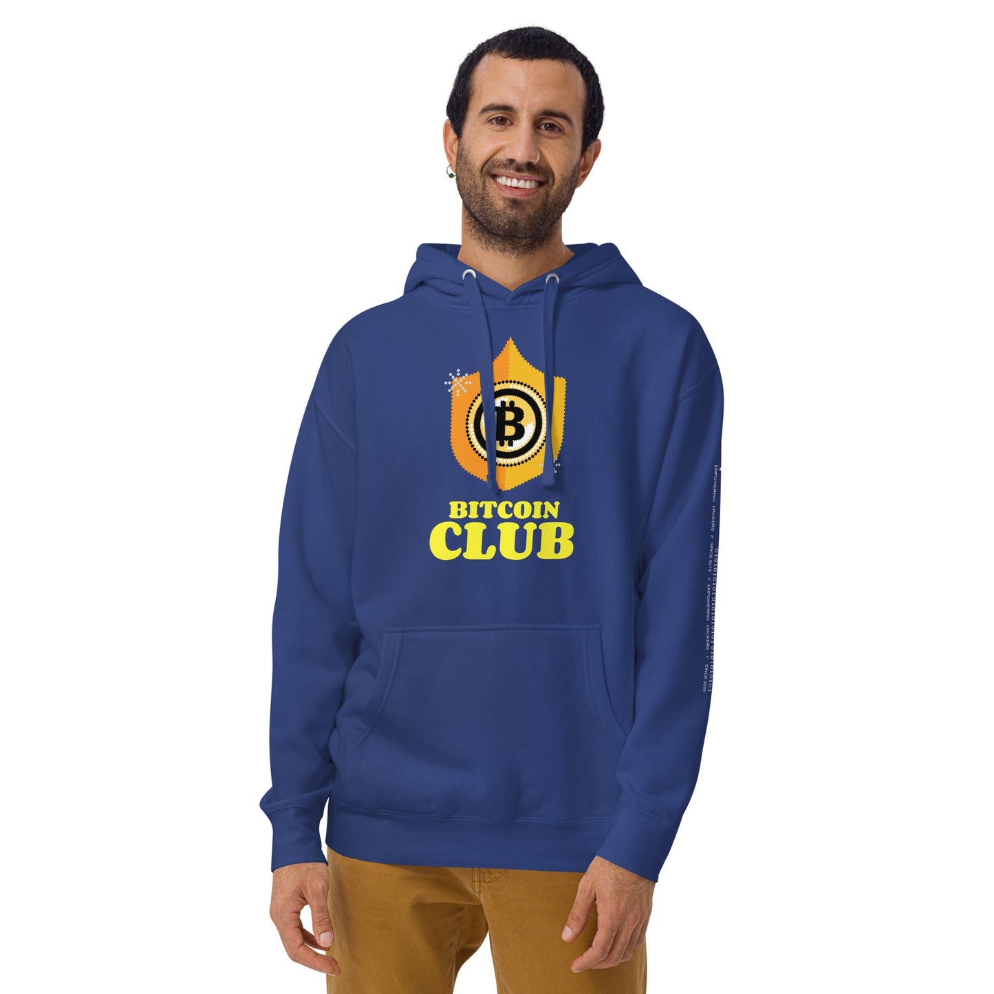 Bitcoin Club V2 Unisex Hoodie by DarkByteGear