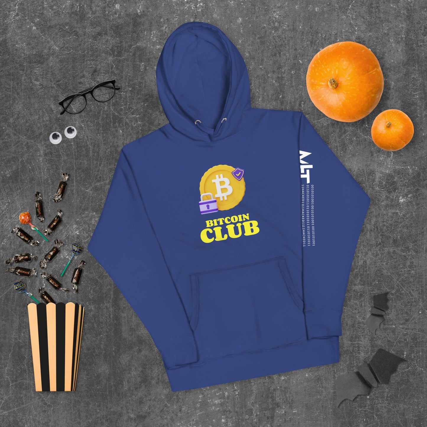 Bitcoin Club V7 - Unisex Hoodie by DarkByteGear