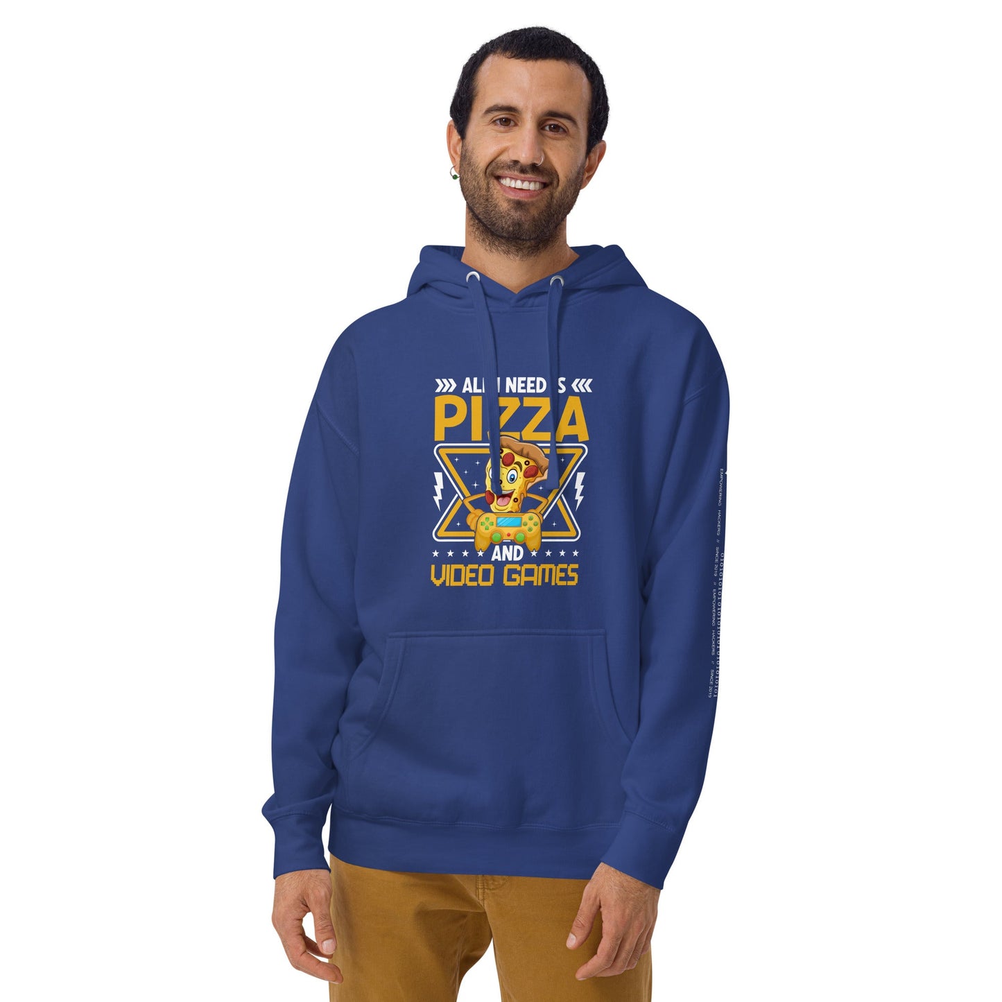 All I need is Pizza - Unisex Hoodie by DarkByteGear