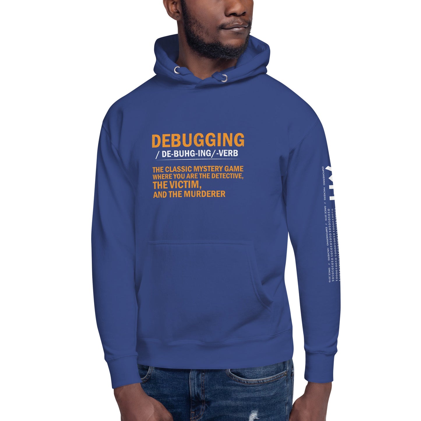 Debugging Unisex Hoodie ( Back print ) by DarkByteGear
