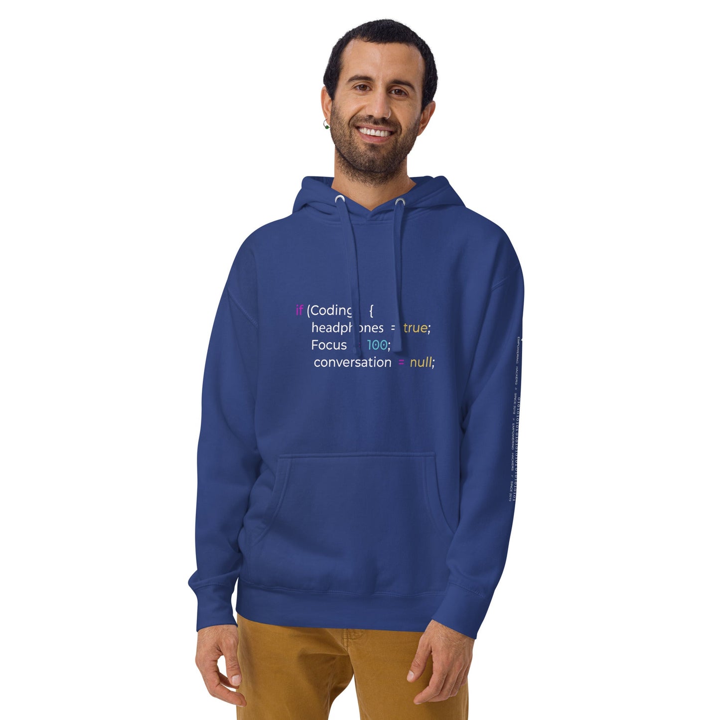Funny Joke Programming if Coding Unisex Hoodie by DarkByteGear