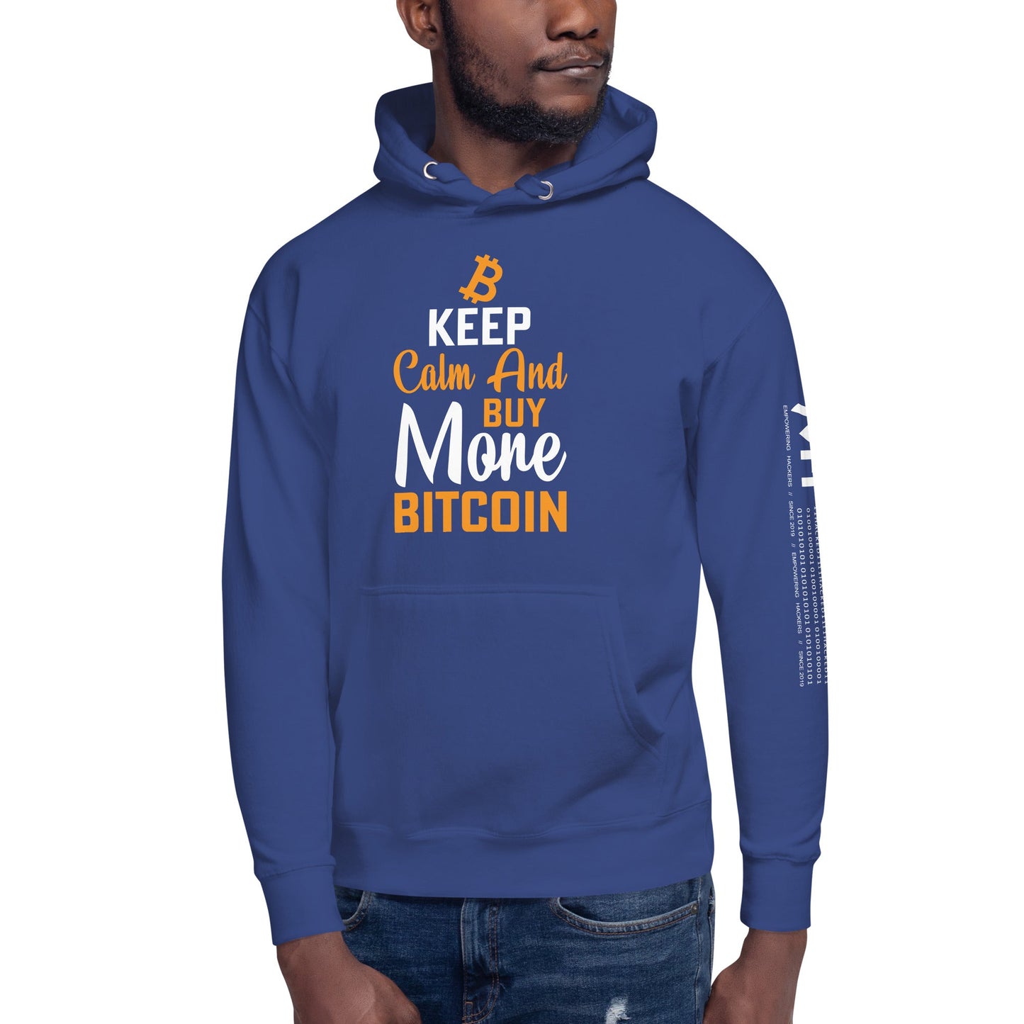 Keep Calm and Buy More Bitcoin Unisex Hoodie by DarkByteGear