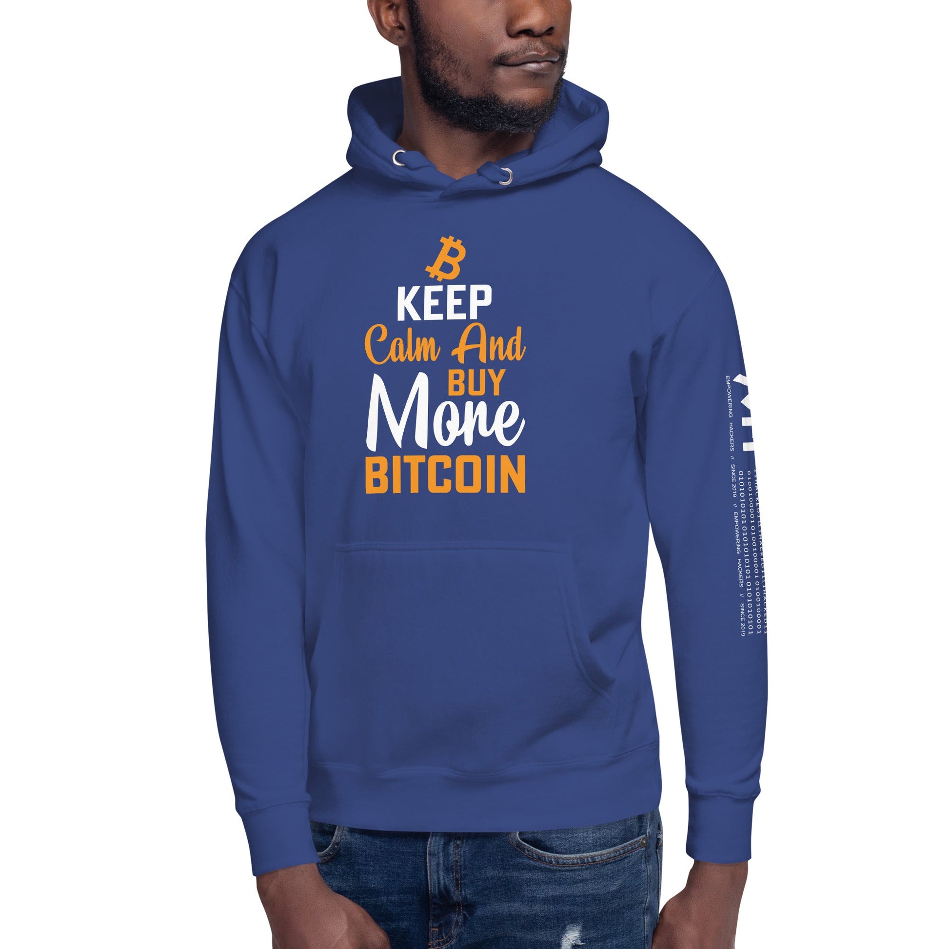 Keep Calm and Buy More Bitcoin Unisex Hoodie by DarkByteGear