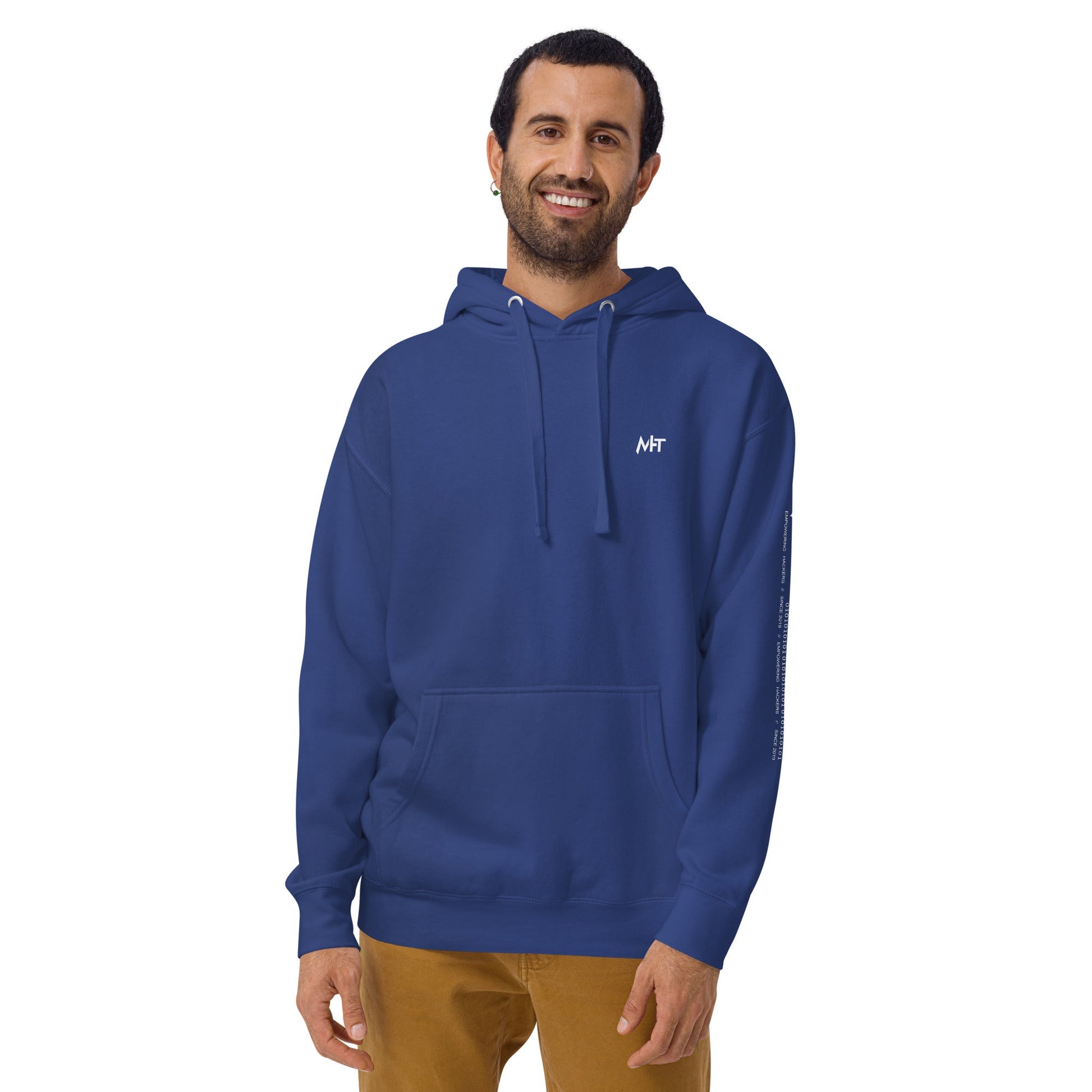 Half Hacker Half Rock Star - Unisex Hoodie (back print) by DarkByteGear