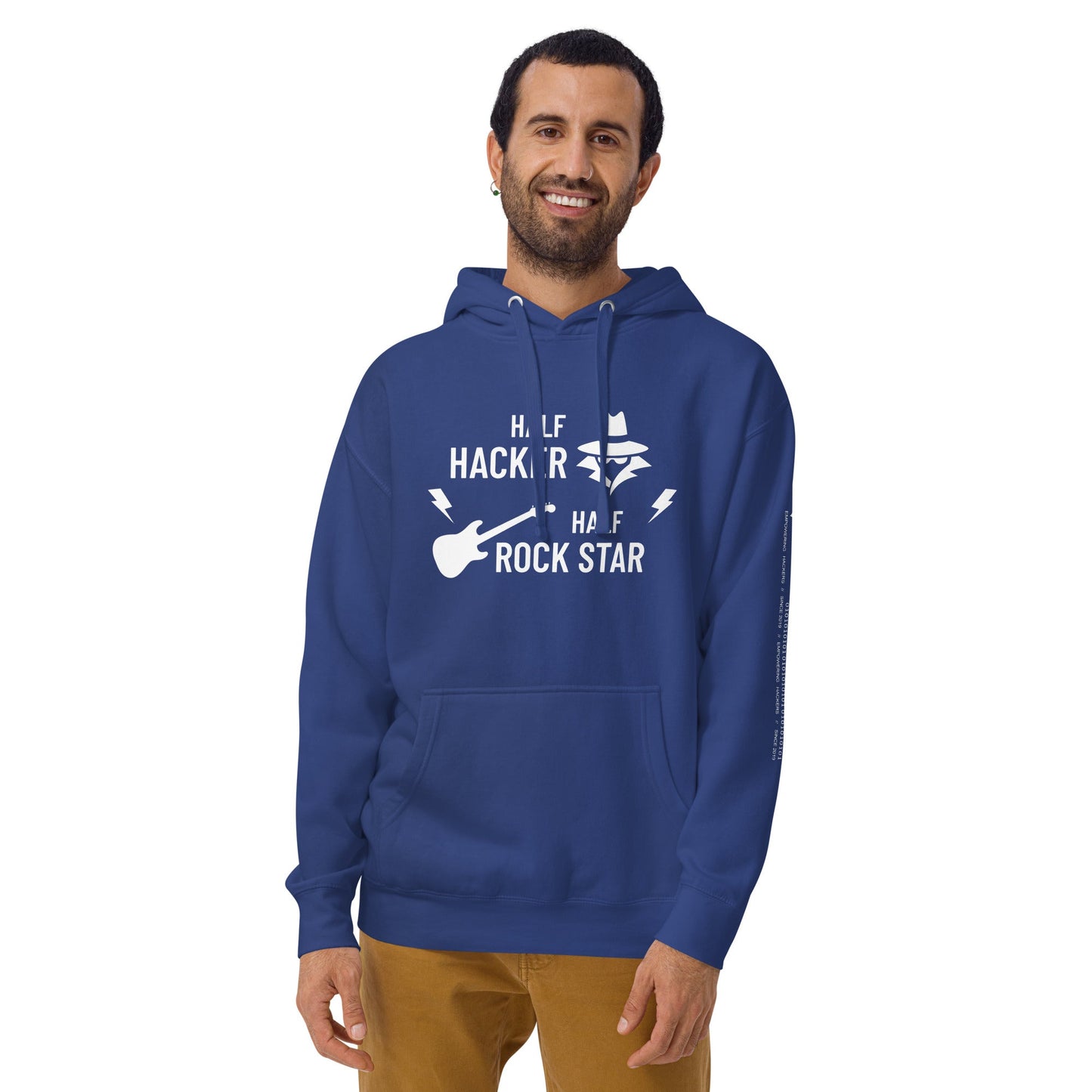 Half Hacker Half Rock Star - Unisex Hoodie by DarkByteGear