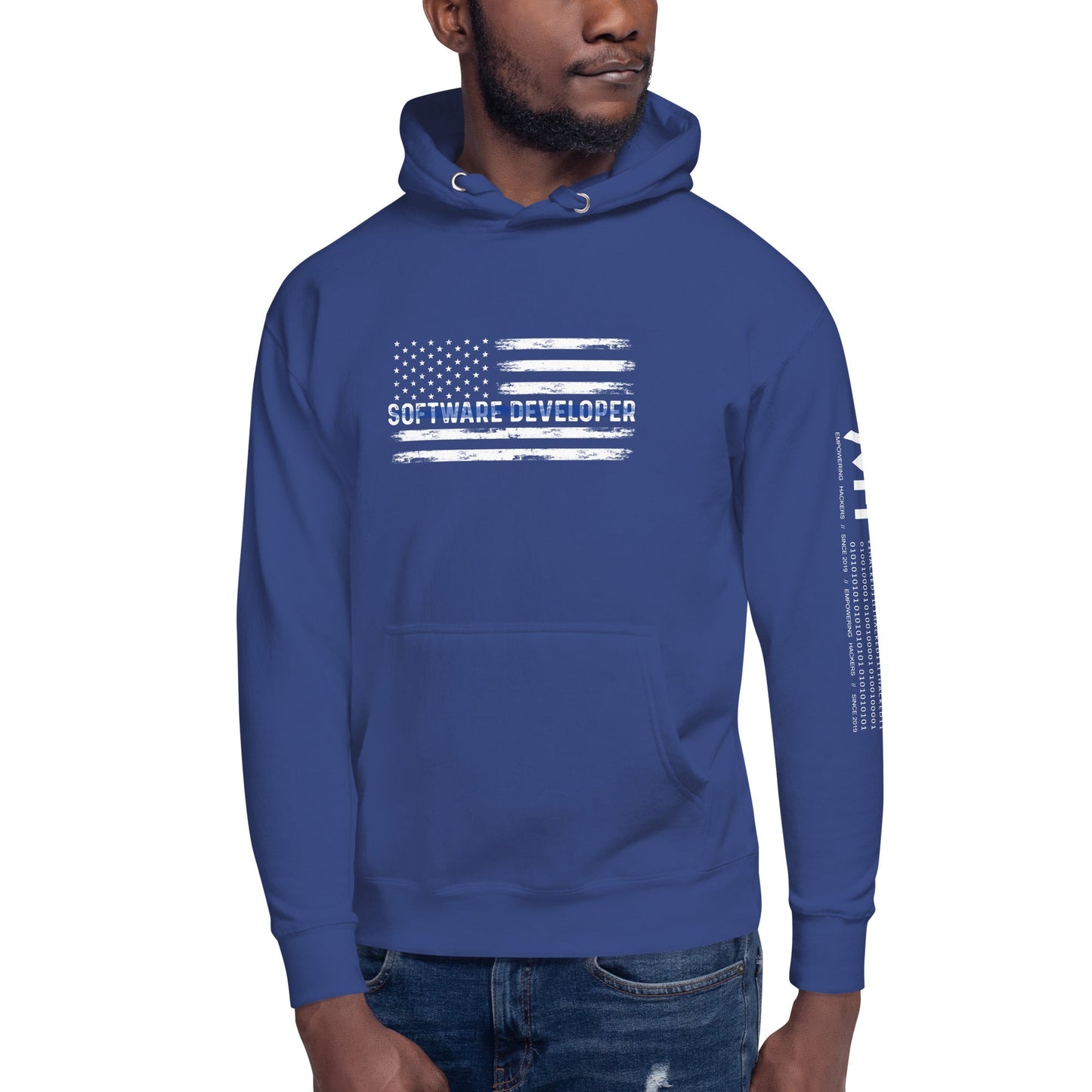 Patriotic Software Developer - Unisex Hoodie by DarkByteGear