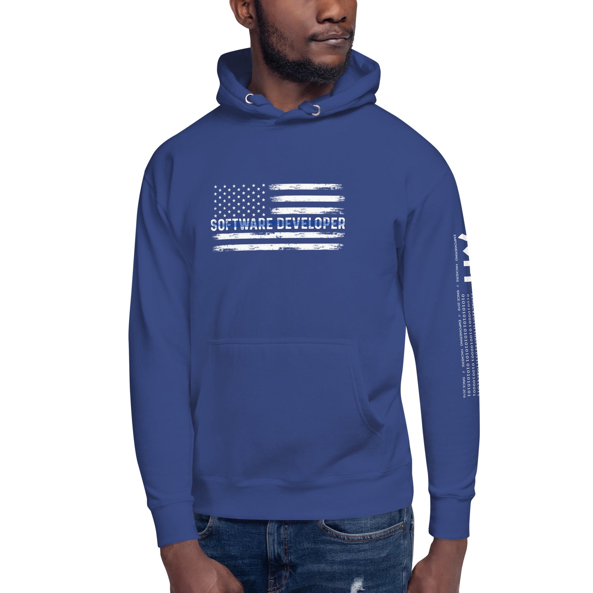 Patriotic Software Developer - Unisex Hoodie by DarkByteGear