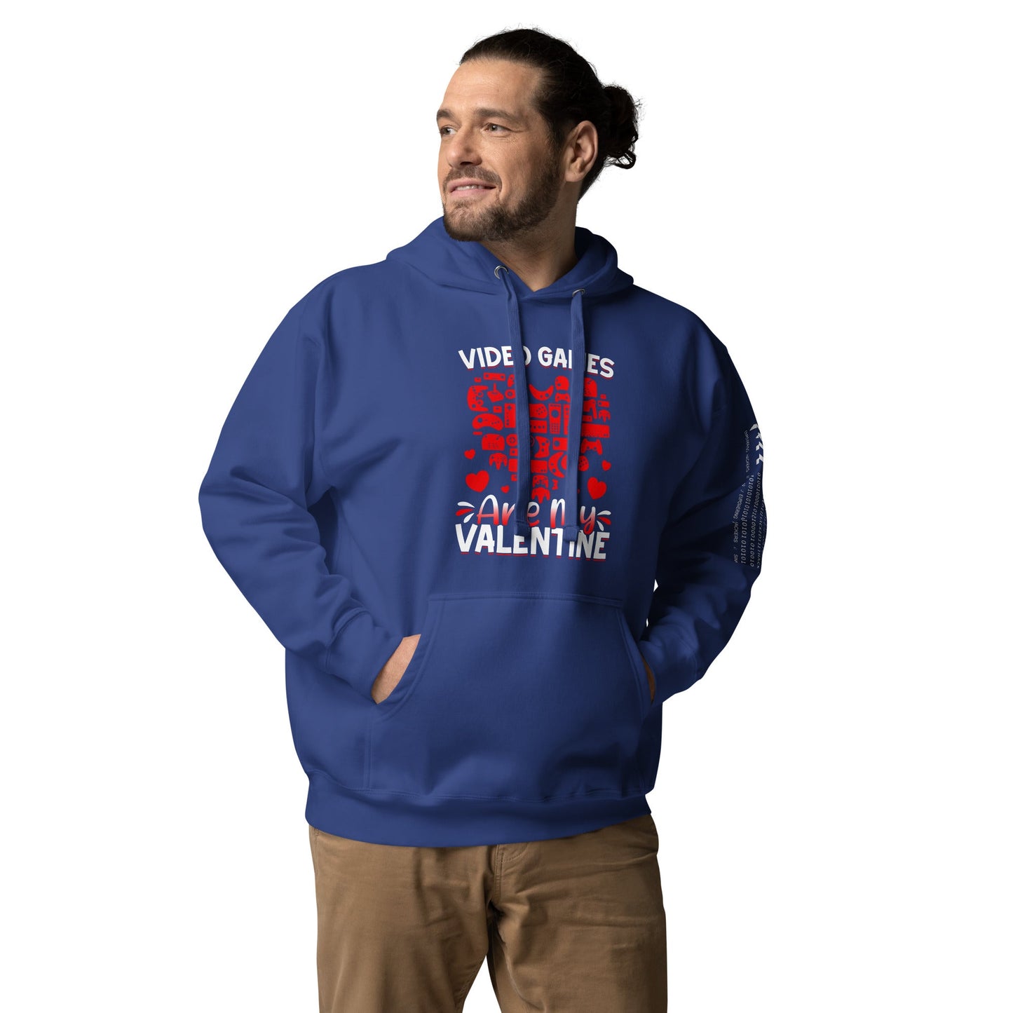 Video games are my valentine Unisex Hoodie by DarkByteGear