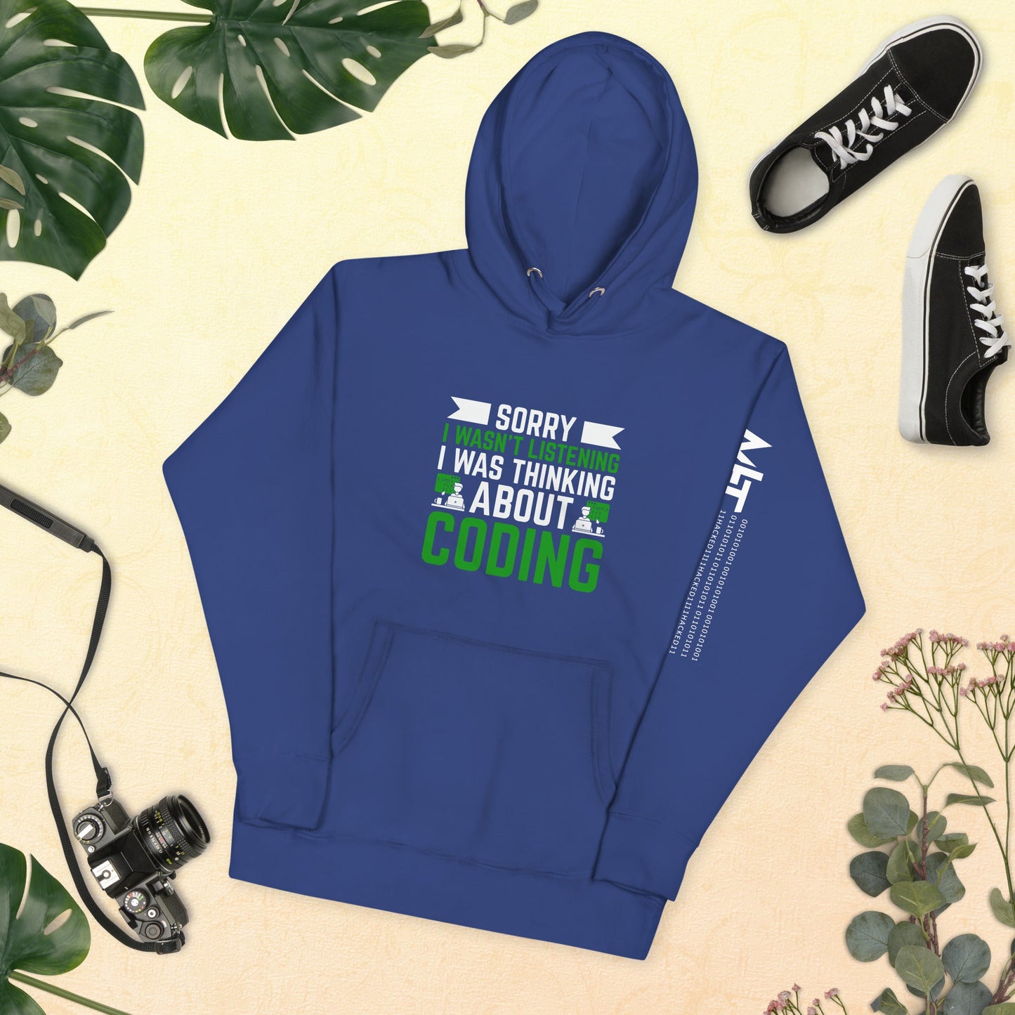 Sorry I wasn't listening I am thinking about coding - Unisex Hoodie by DarkByteGear