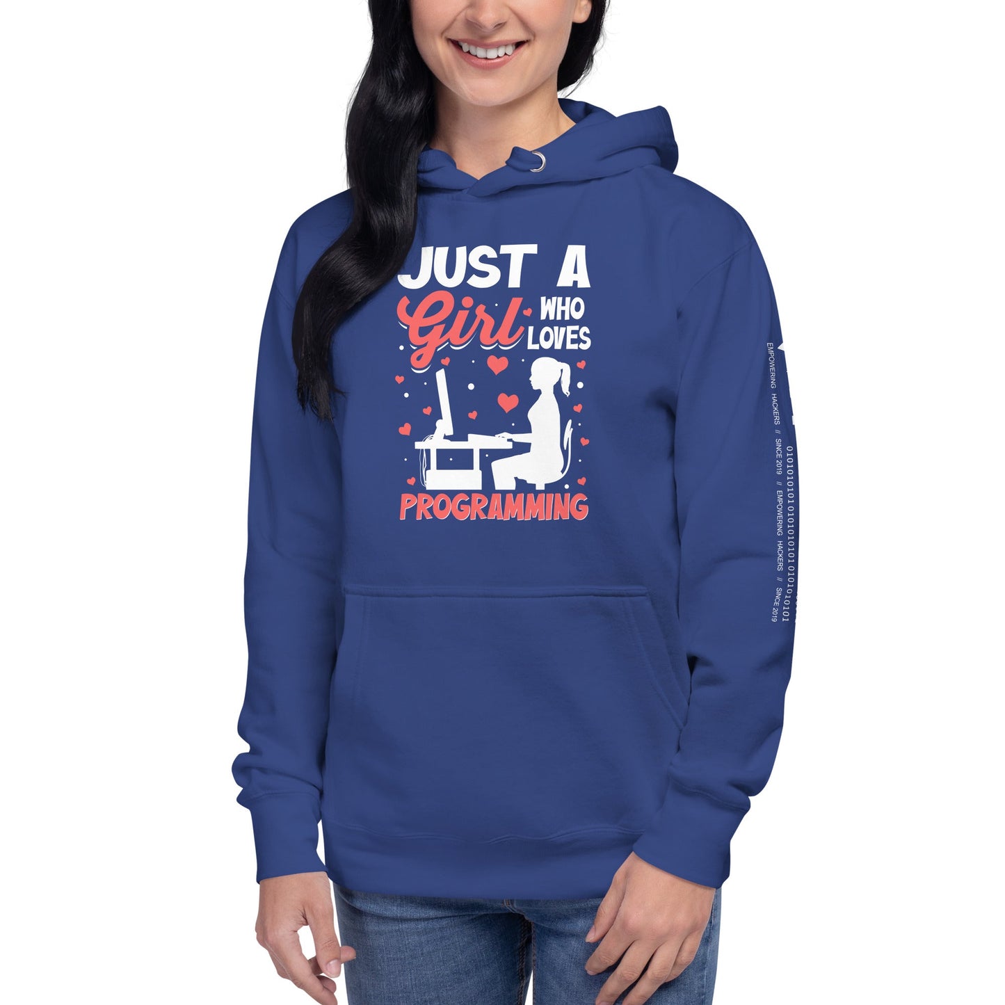 Just a girl who loves programming - Unisex Hoodie by DarkByteGear