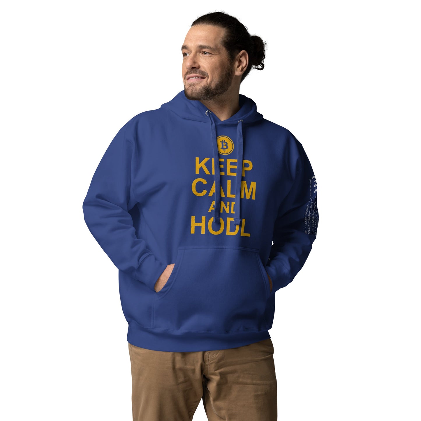 Keep Calm and HODL Unisex Hoodie by DarkByteGear