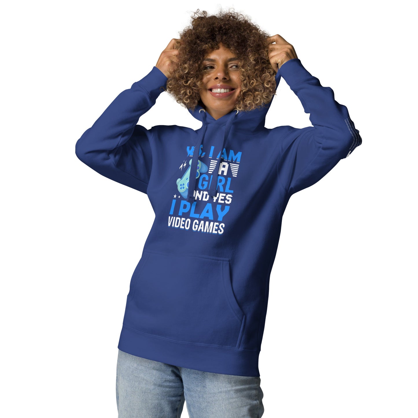 Yes, I am a Girl. Yes! I play Videogame - Unisex Hoodie by DarkByteGear