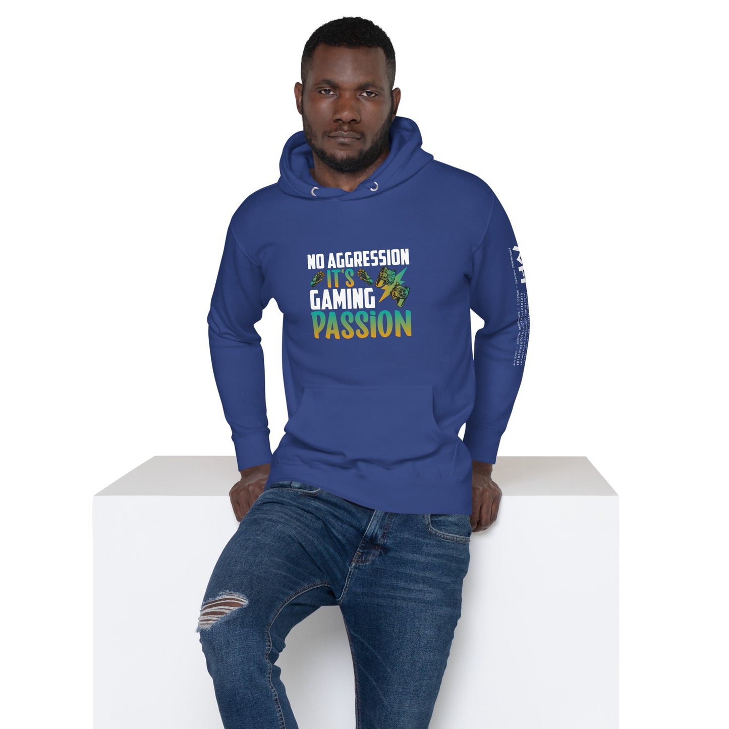 No Aggression, It's Gaming Passion - Unisex Hoodie by DarkByteGear