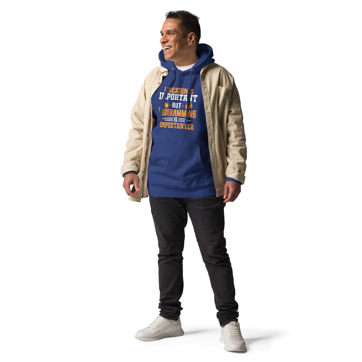Education is important, but Programming is importanter - Unisex Hoodie by DarkByteGear