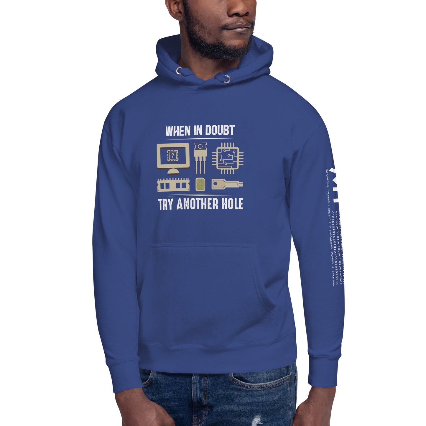 When in doubt, Try another hole V1 - Unisex Hoodie by DarkByteGear