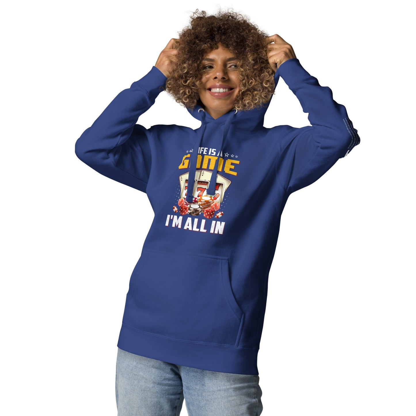 Life is a Game: I'm all in - Unisex Hoodie by DarkByteGear