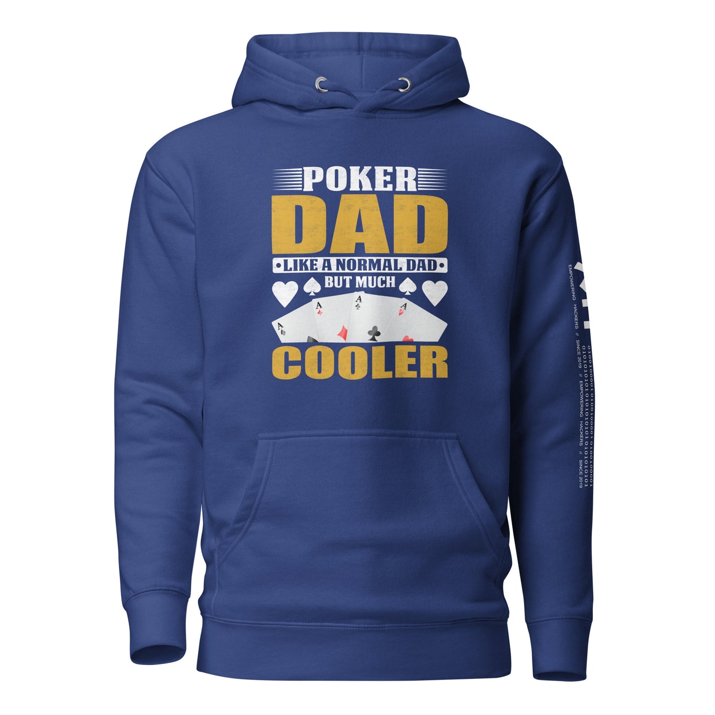 Poker Dad is like a Normal Dad but much Cooler - Unisex Hoodie by DarkByteGear