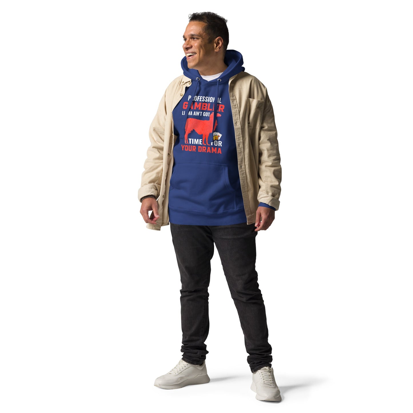 Profession Gambler Llama ain't Got time for your Drama - Unisex Hoodie by DarkByteGear