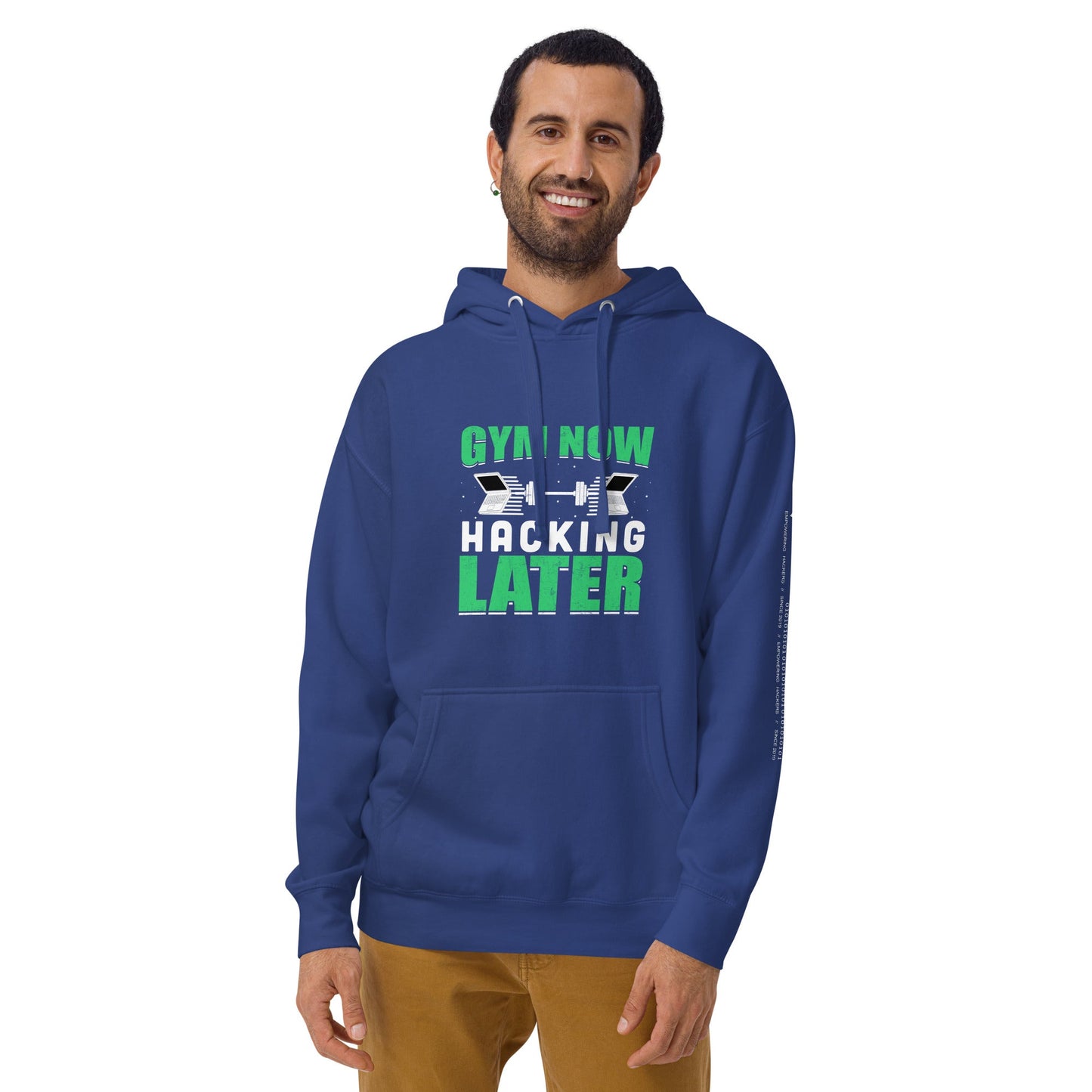 Gym now, hacking later - Unisex Hoodie by DarkByteGear