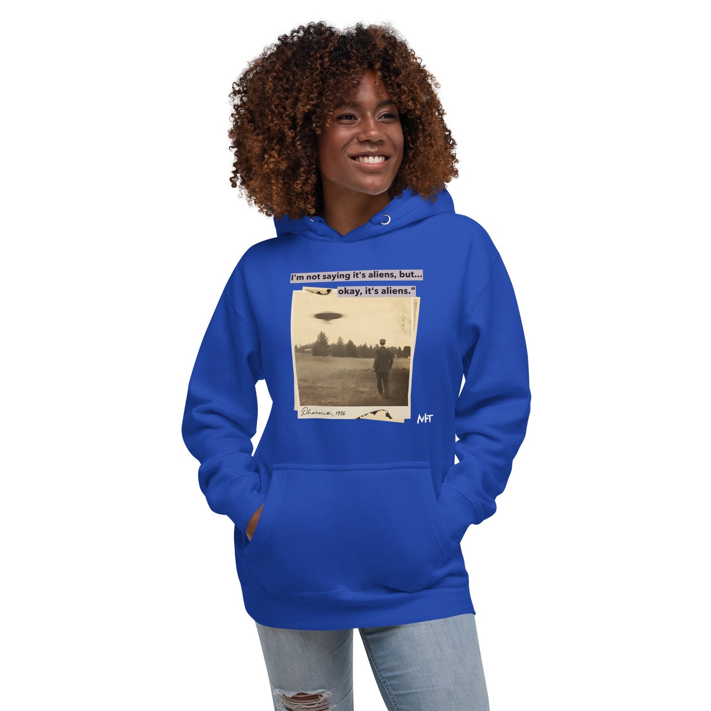 I'm not saying it's aliens, but... okay, it's aliens - Unisex Hoodie by DarkByteGear