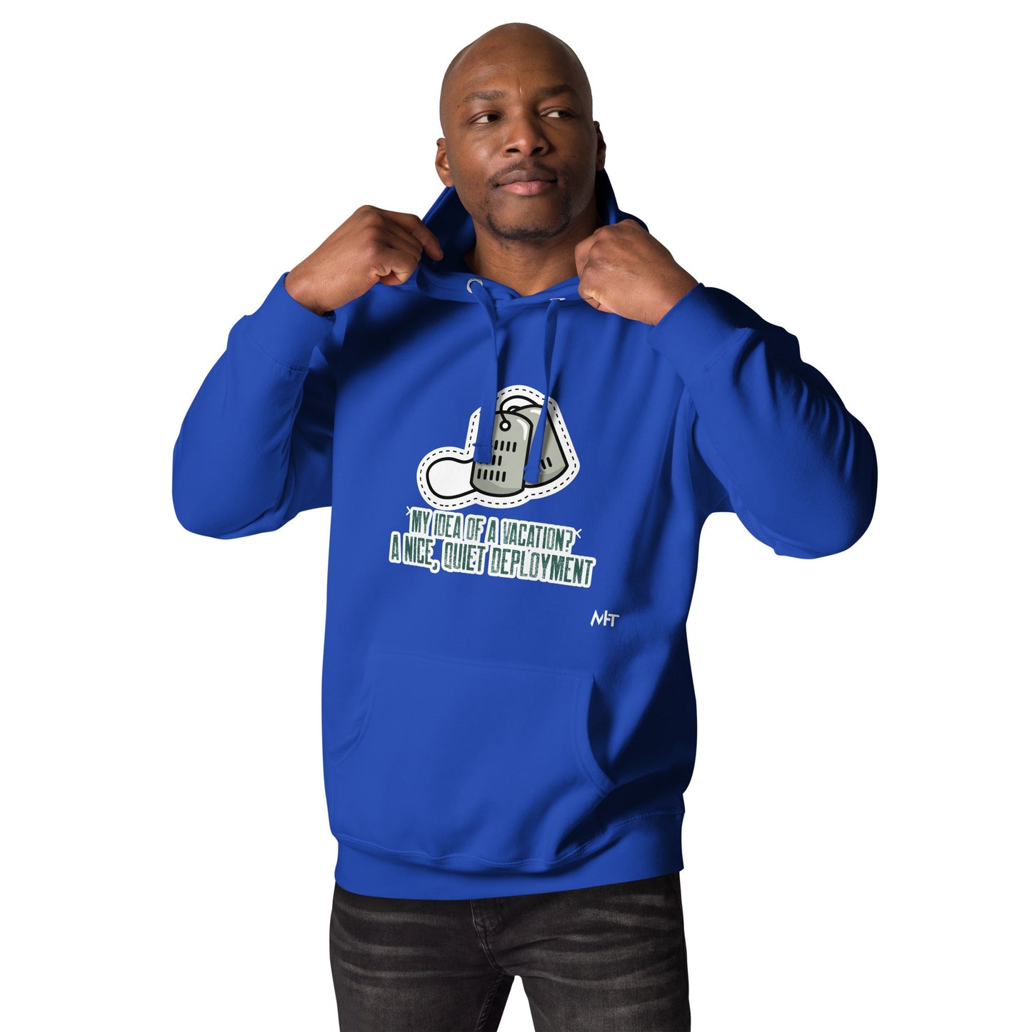 My idea of a vacation? A nice, quiet deployment v1 - Unisex Hoodie by DarkByteGear