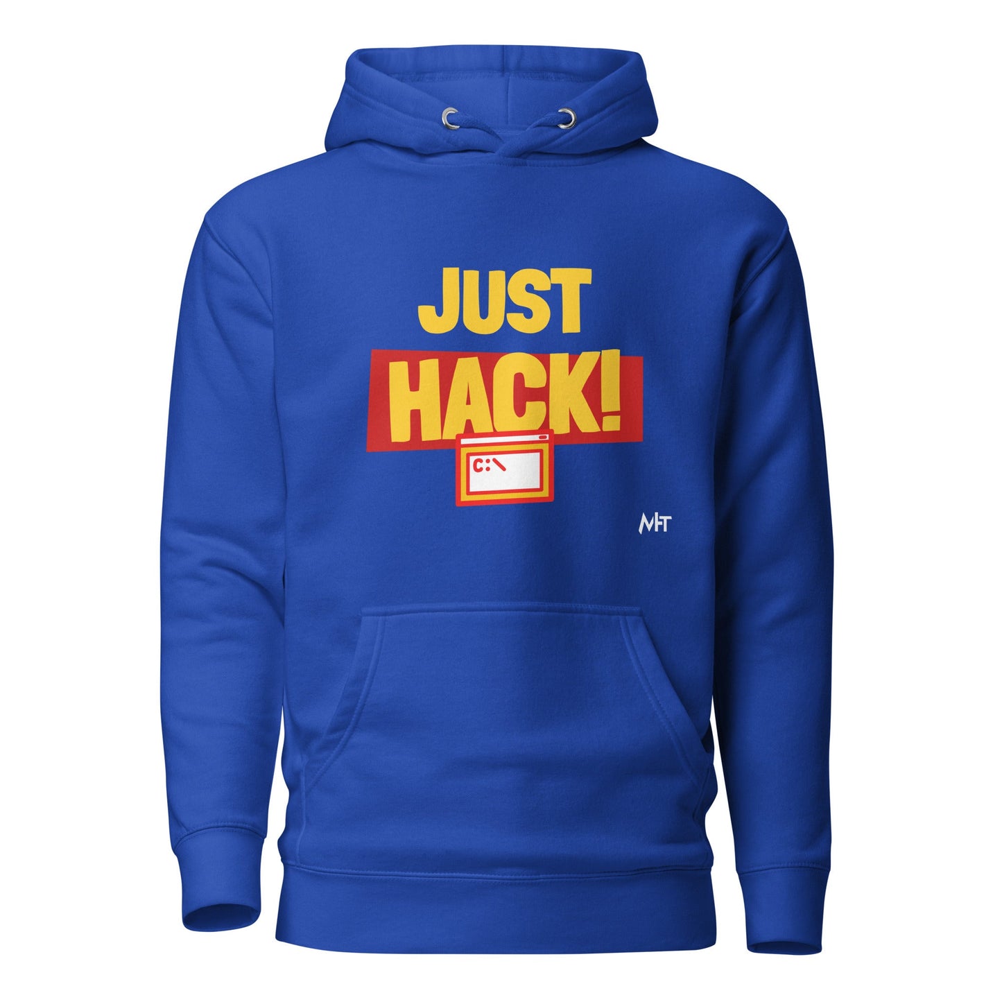 Just Hack (Yellow Text) - Unisex Hoodie by DarkByteGear