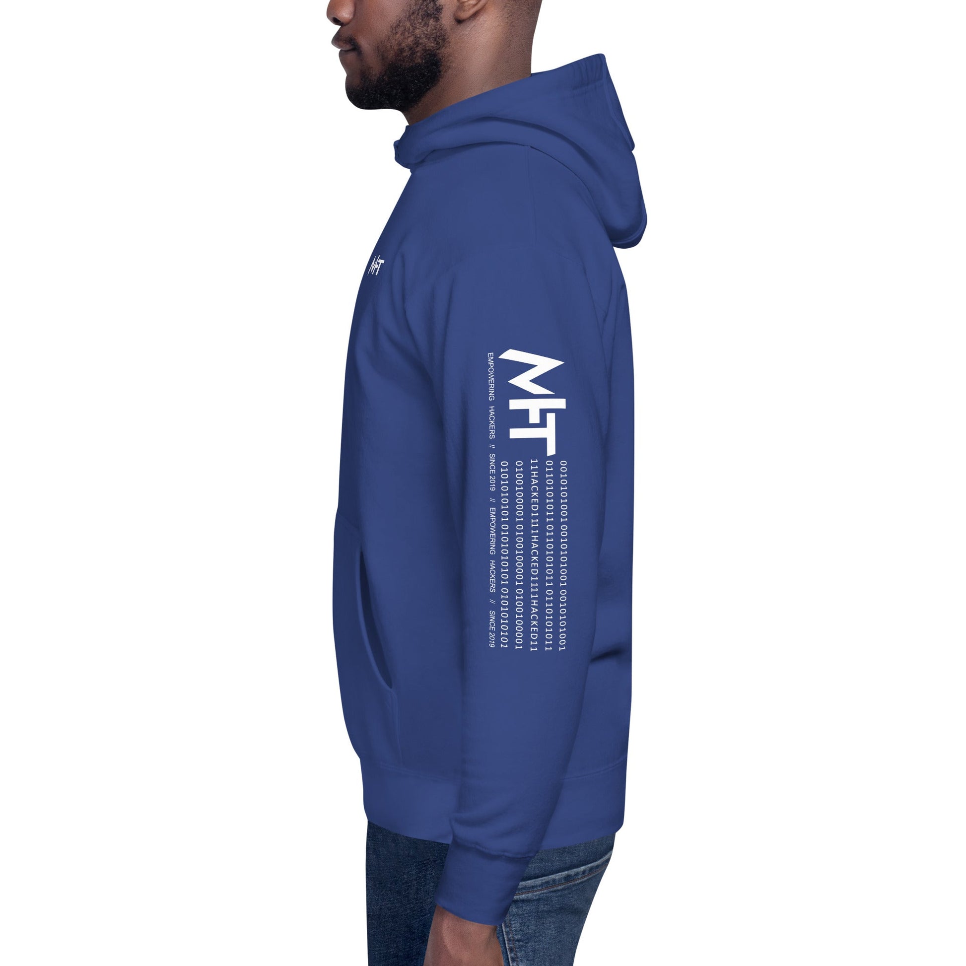 0 day v1 - Unisex Hoodie (back print) by DarkByteGear