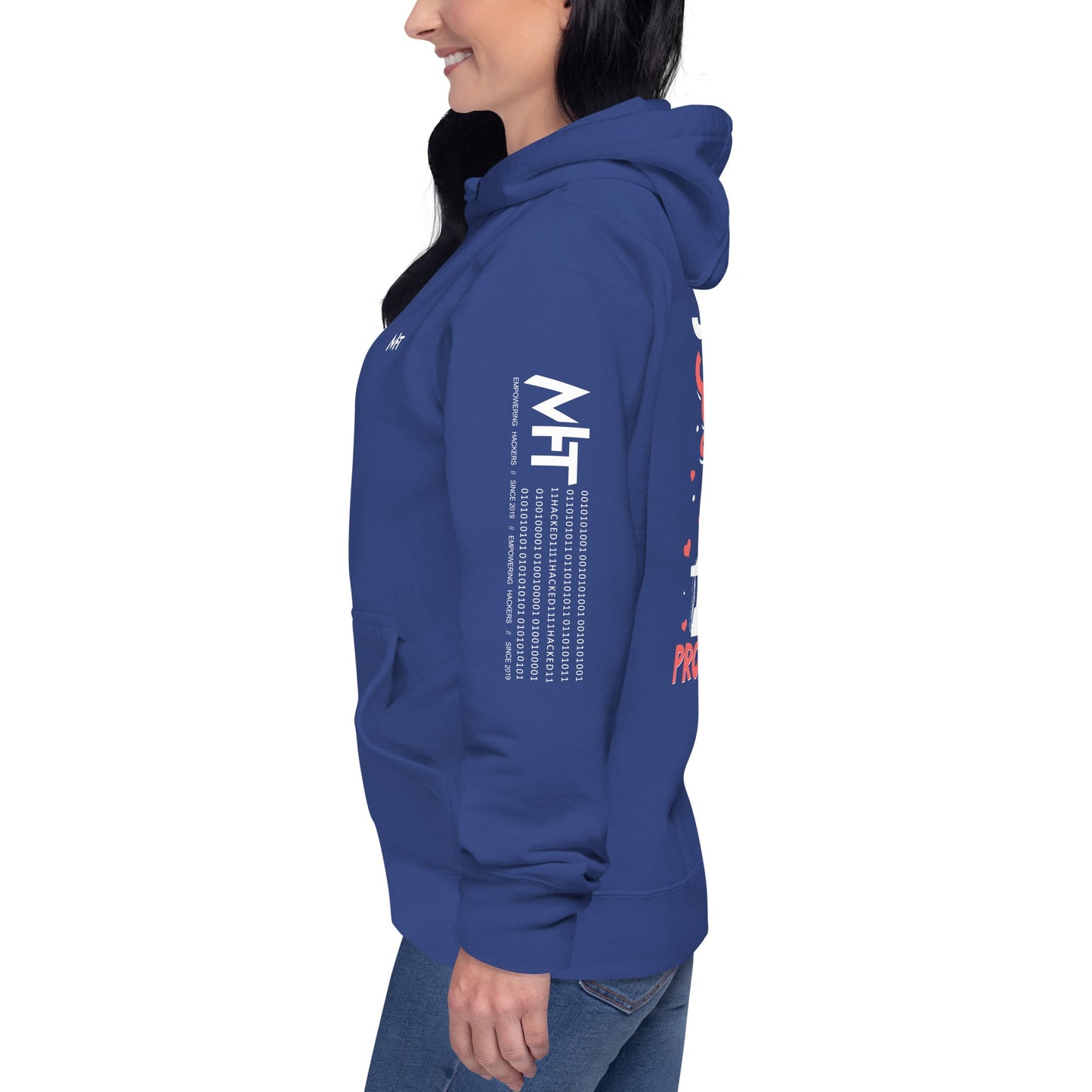 Just a girl who loves programming - Unisex Hoodie ( Back Print ) by DarkByteGear