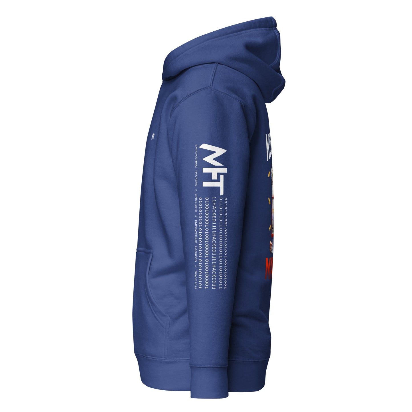 Keep Calm and Hit Max Bet - Unisex Hoodie ( Back Print ) by DarkByteGear