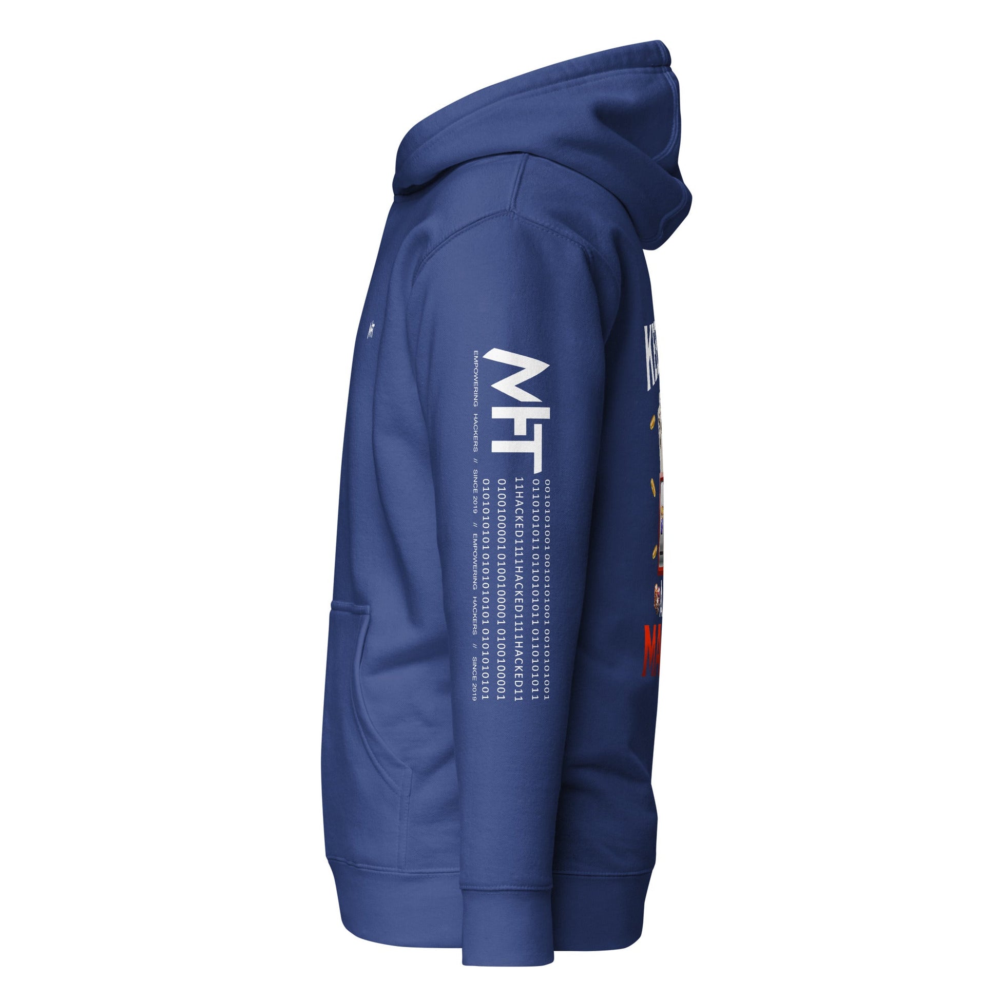 Keep Calm and Hit Max Bet - Unisex Hoodie ( Back Print ) by DarkByteGear