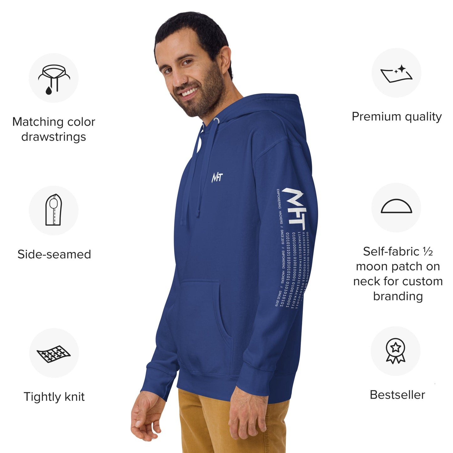 Bit Coin Club 8 bit style - Unisex Hoodie by DarkByteGear