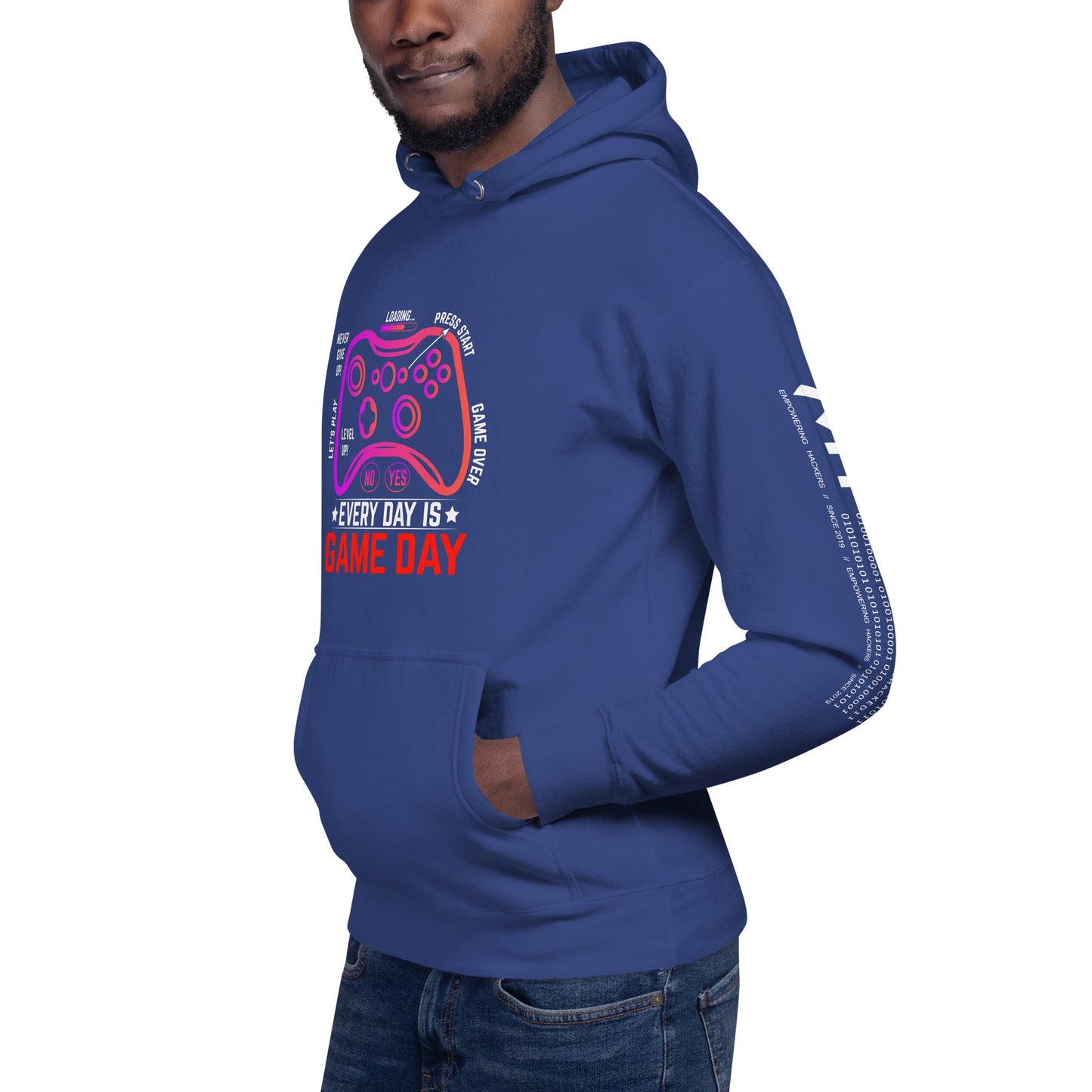 Never Give Up, everyday is Game Day - Unisex Hoodie by DarkByteGear