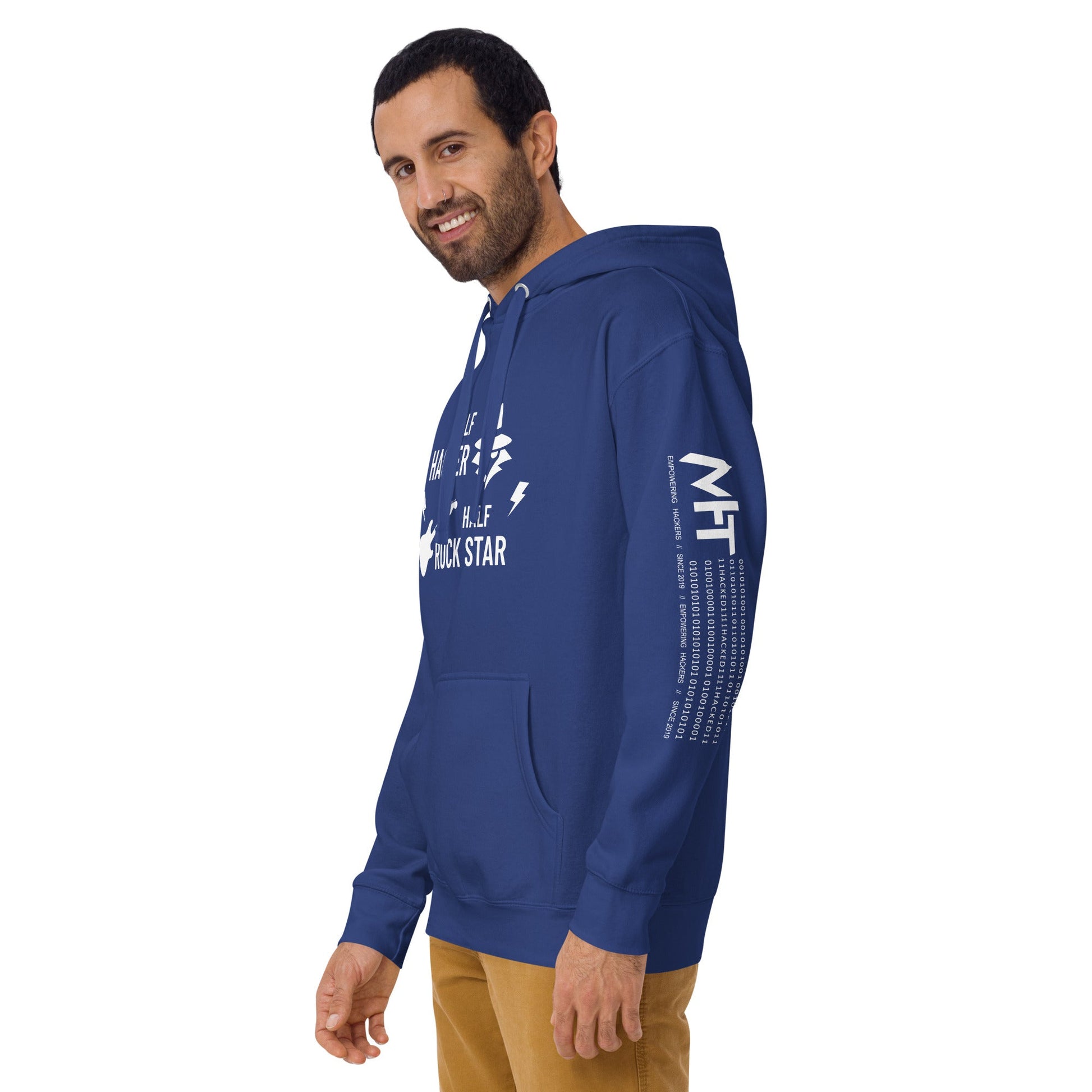 Half Hacker Half Rock Star - Unisex Hoodie by DarkByteGear