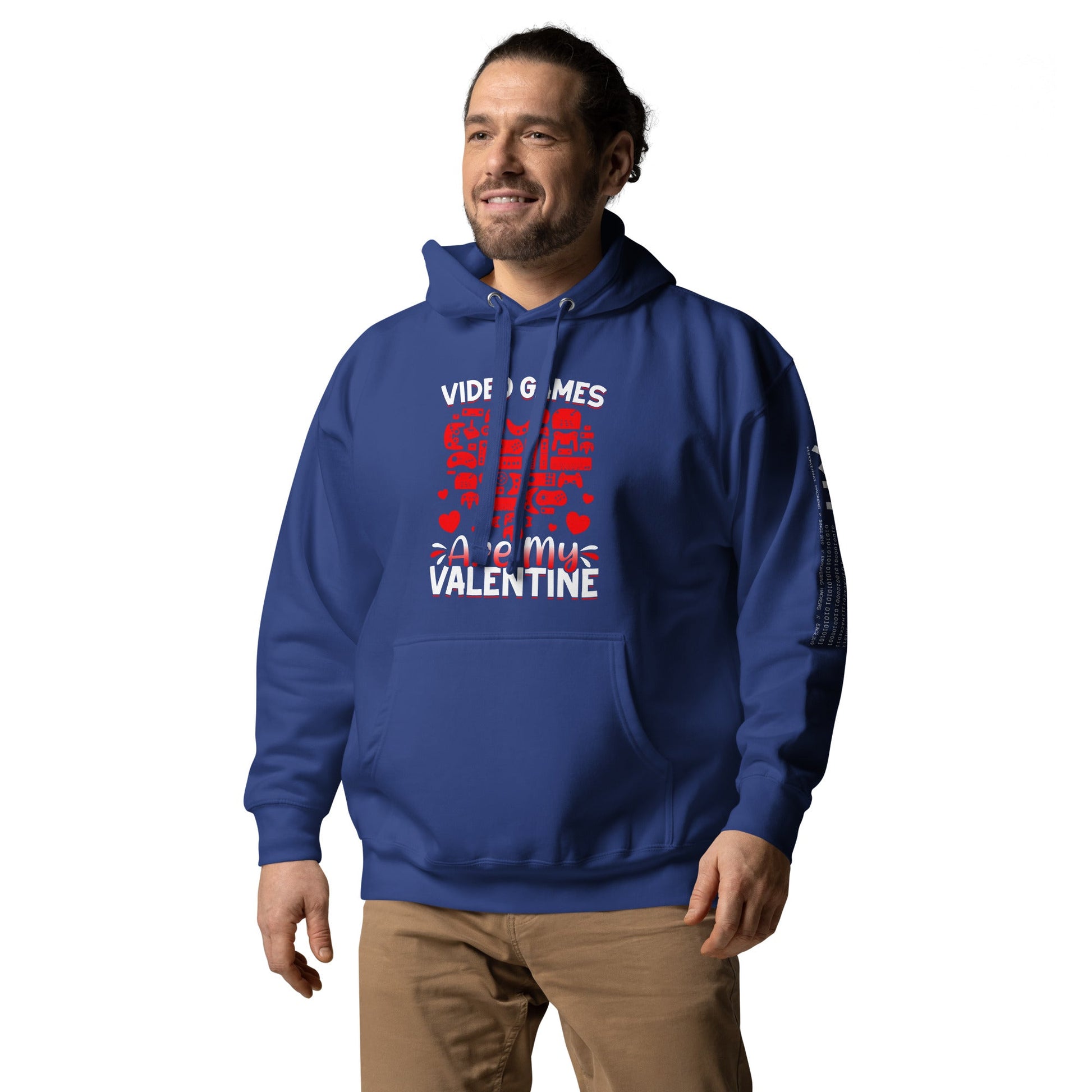 Video games are my valentine Unisex Hoodie by DarkByteGear