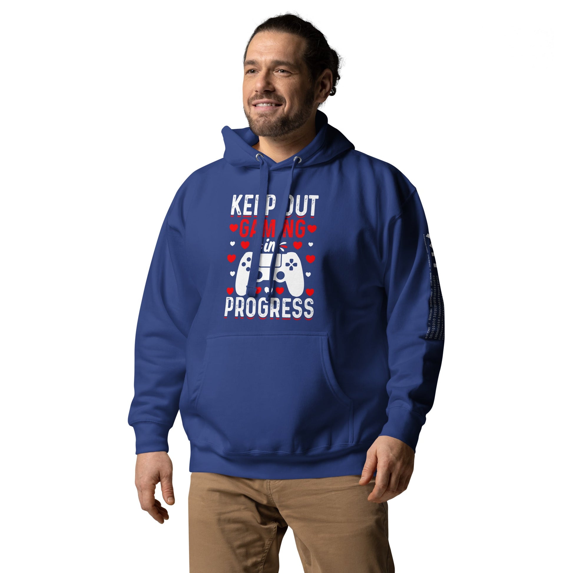 Keep out Gaming in Progress Unisex Hoodie by DarkByteGear