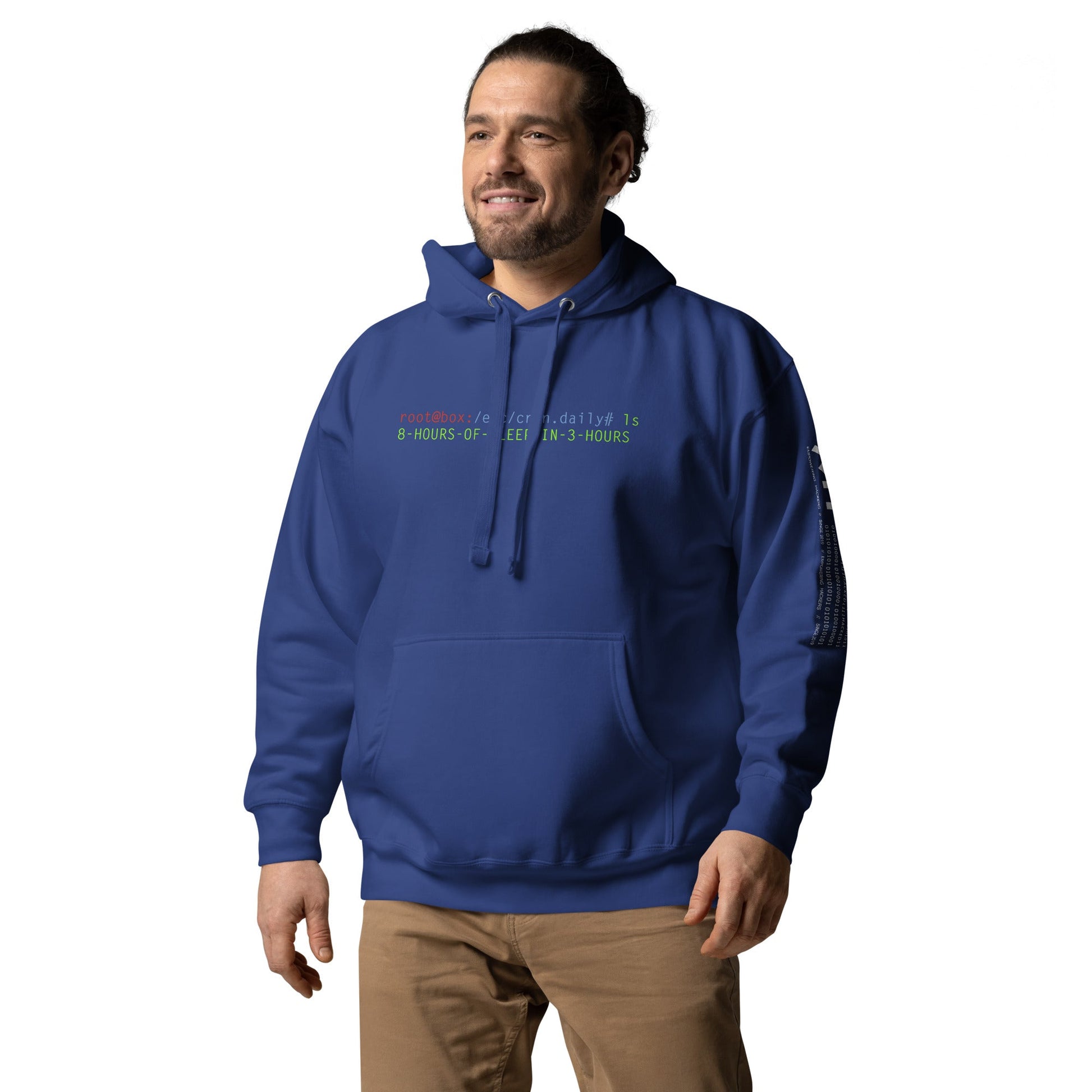 8 hours of sleep in 3 hours Unisex Hoodie by DarkByteGear