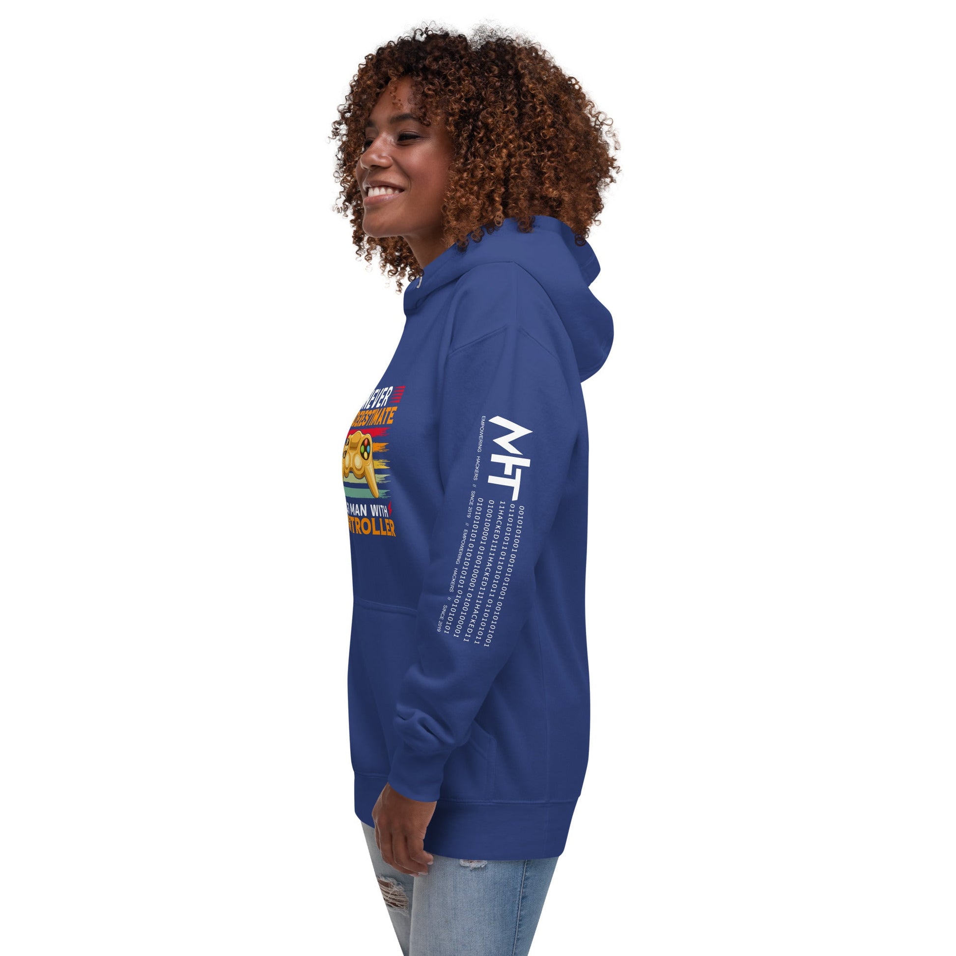 Never Underestimate an old man with a controller - Unisex Hoodie by DarkByteGear