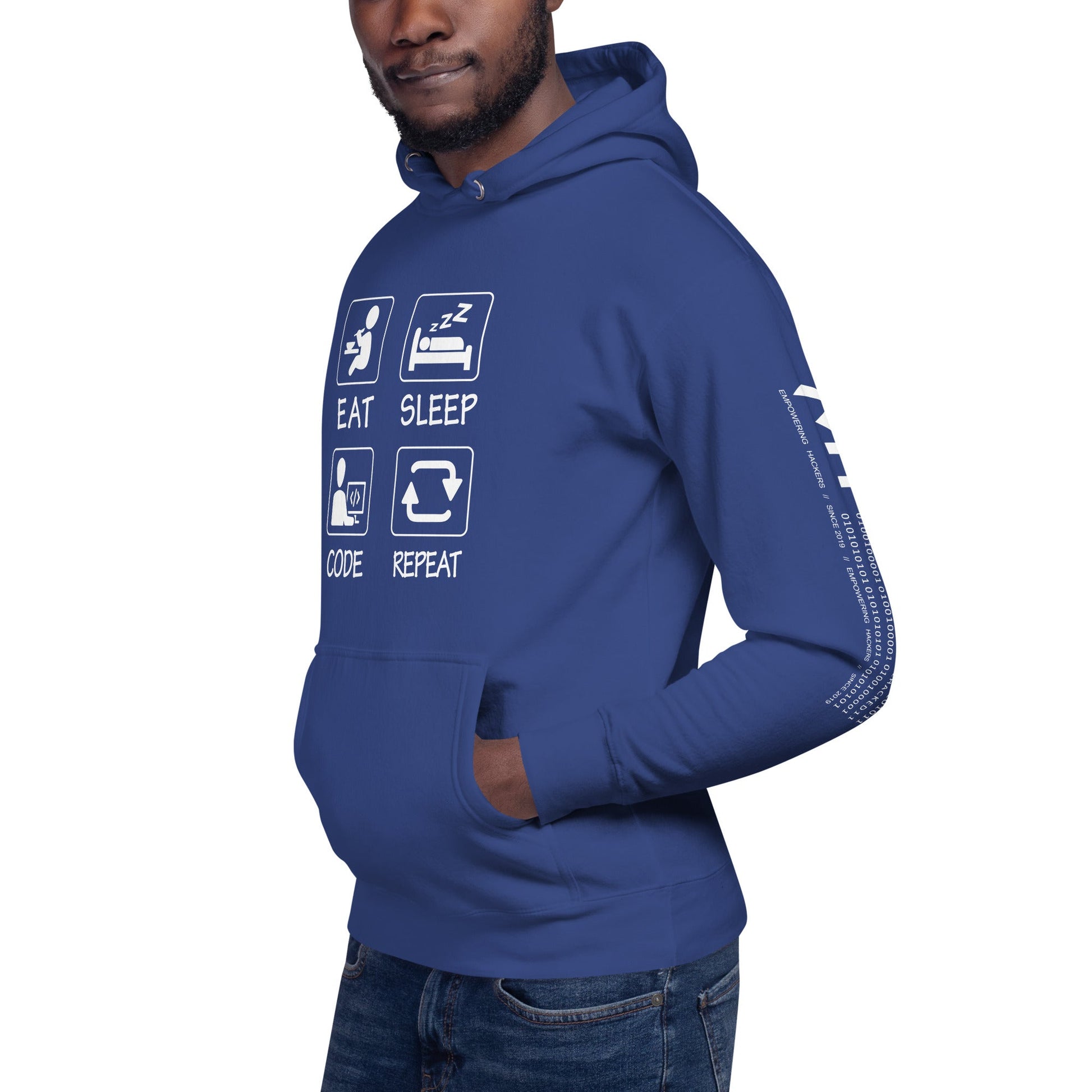 Eat, Sleep, Code, Repeat V1 - Unisex Hoodie by DarkByteGear